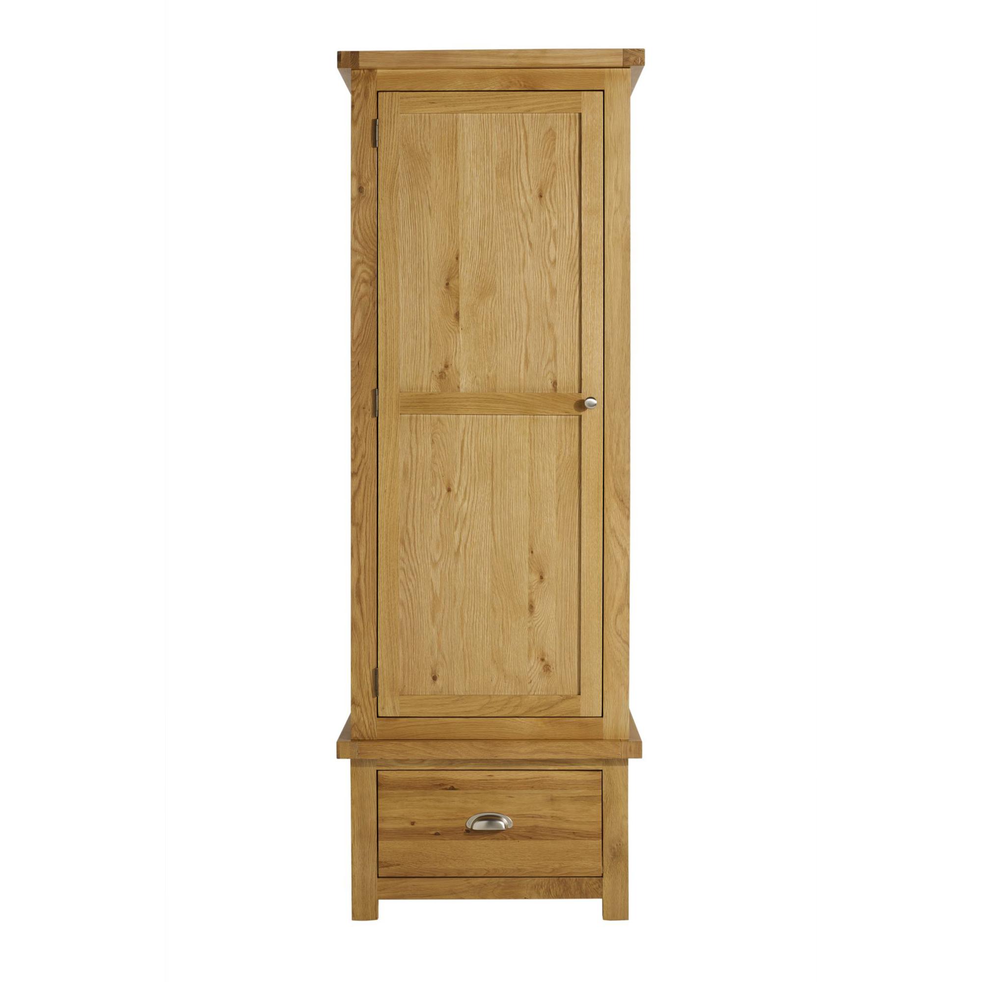 Woburn Wardrobe - 1 Door 1 Drawer - Rustic Oak