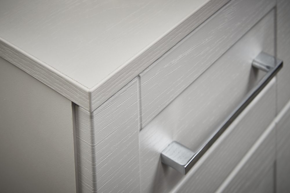 York Wardrobe - 3 Door - Tall - Triple - 1 Mirror - Cashmere