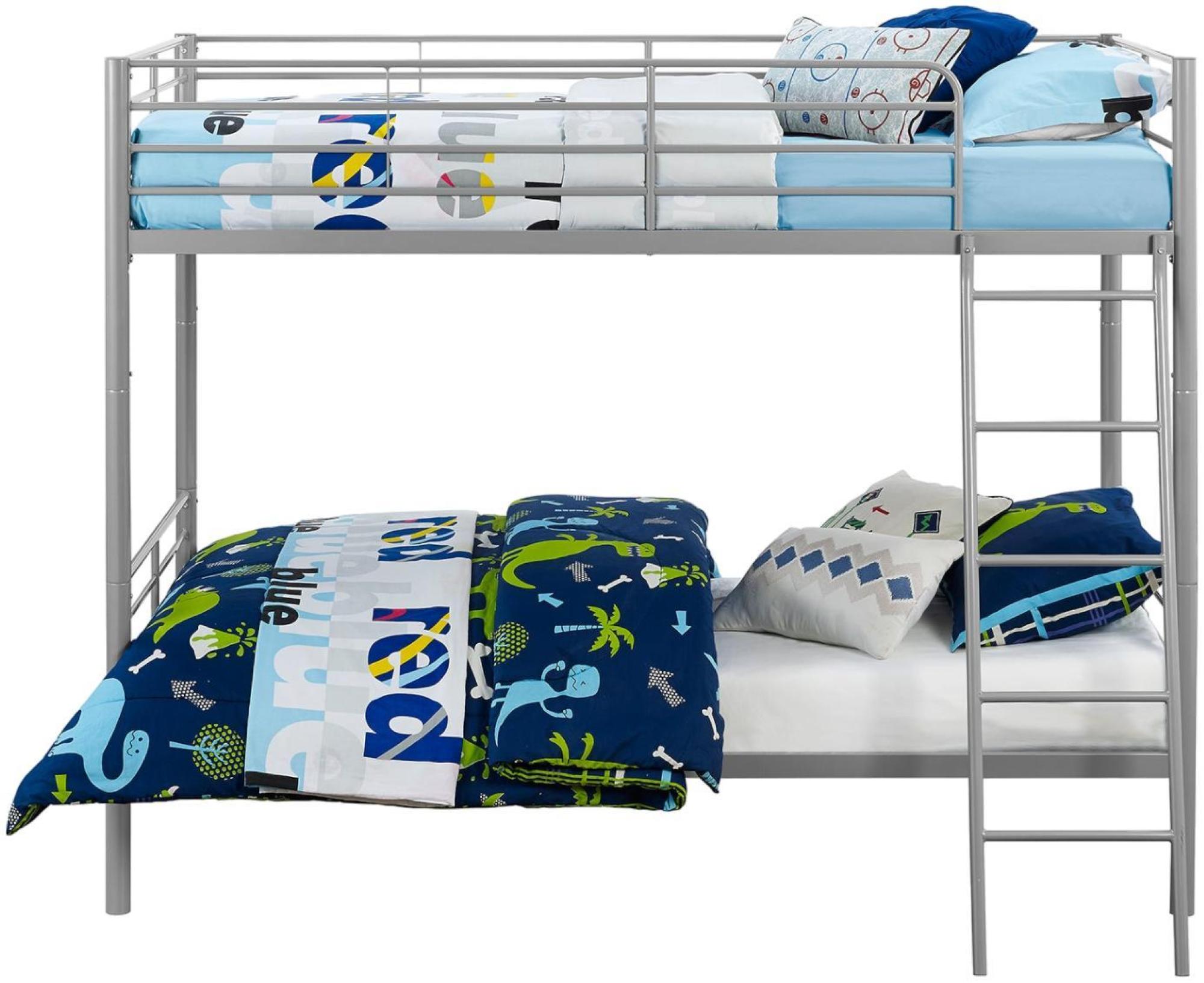 Bunk Bed - Single over Single - Grey - 4035159UK