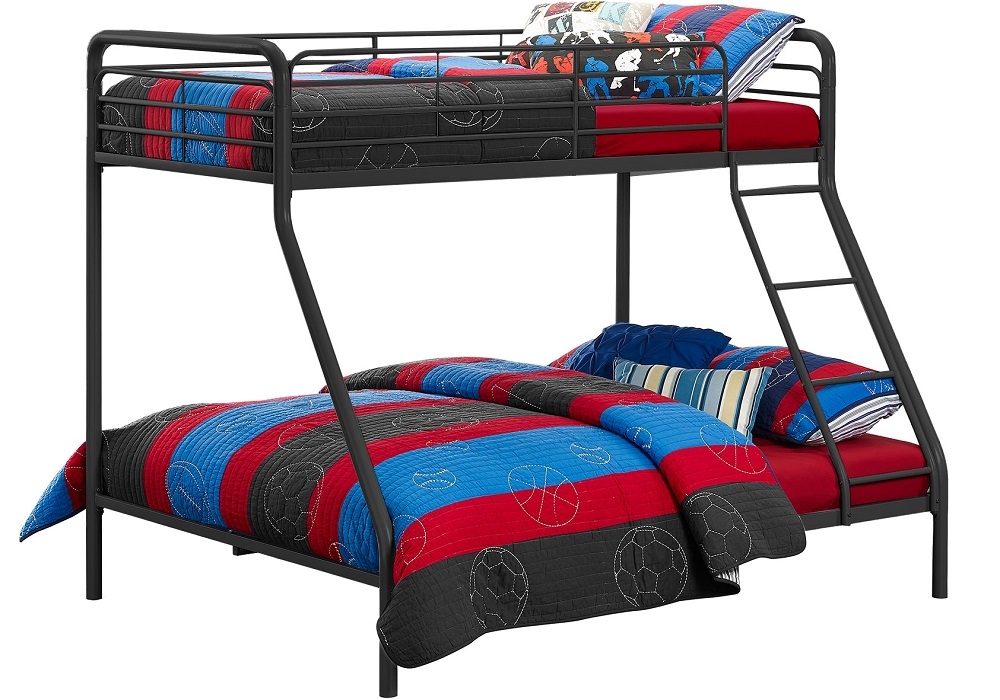 Bunk Bed - Single over Double - Black - 4034119UK