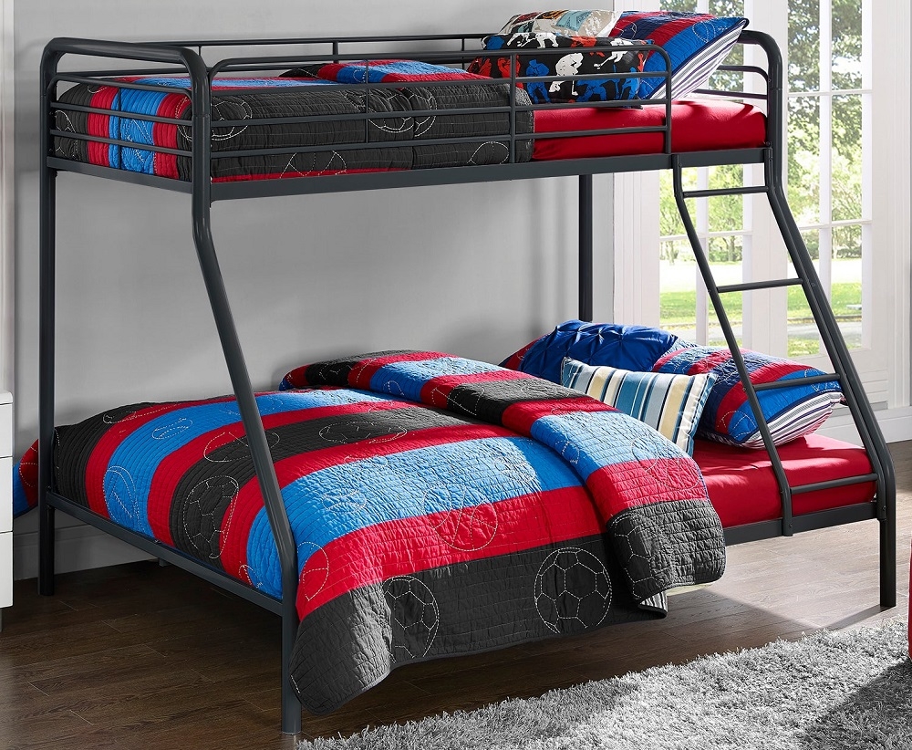 Bunk Bed - Single over Double - Black - 4034119UK