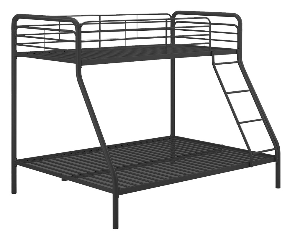 Bunk Bed - Single over Double - Black - 4034119UK