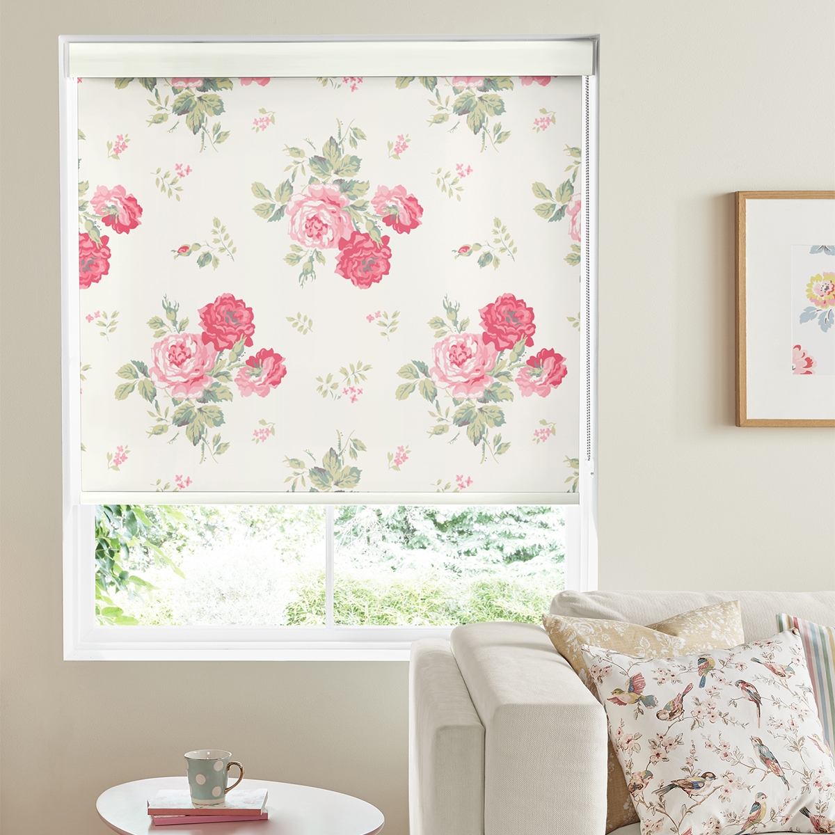 Cath Kidston Roller Blind - Antique Rose Pink