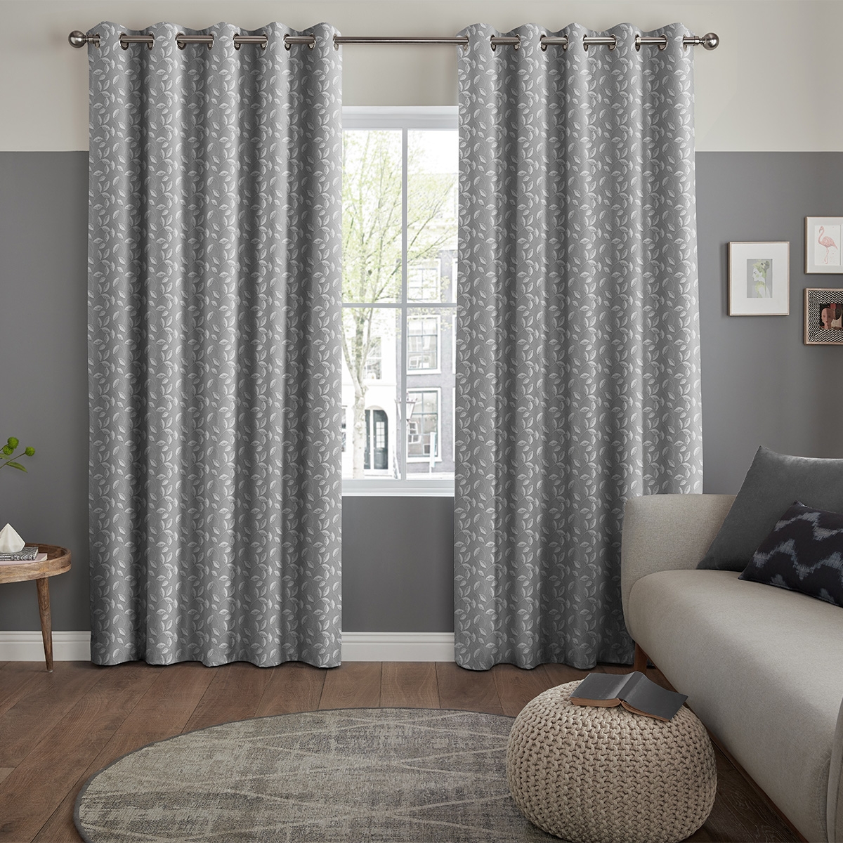 Conte Curtain - Graphite