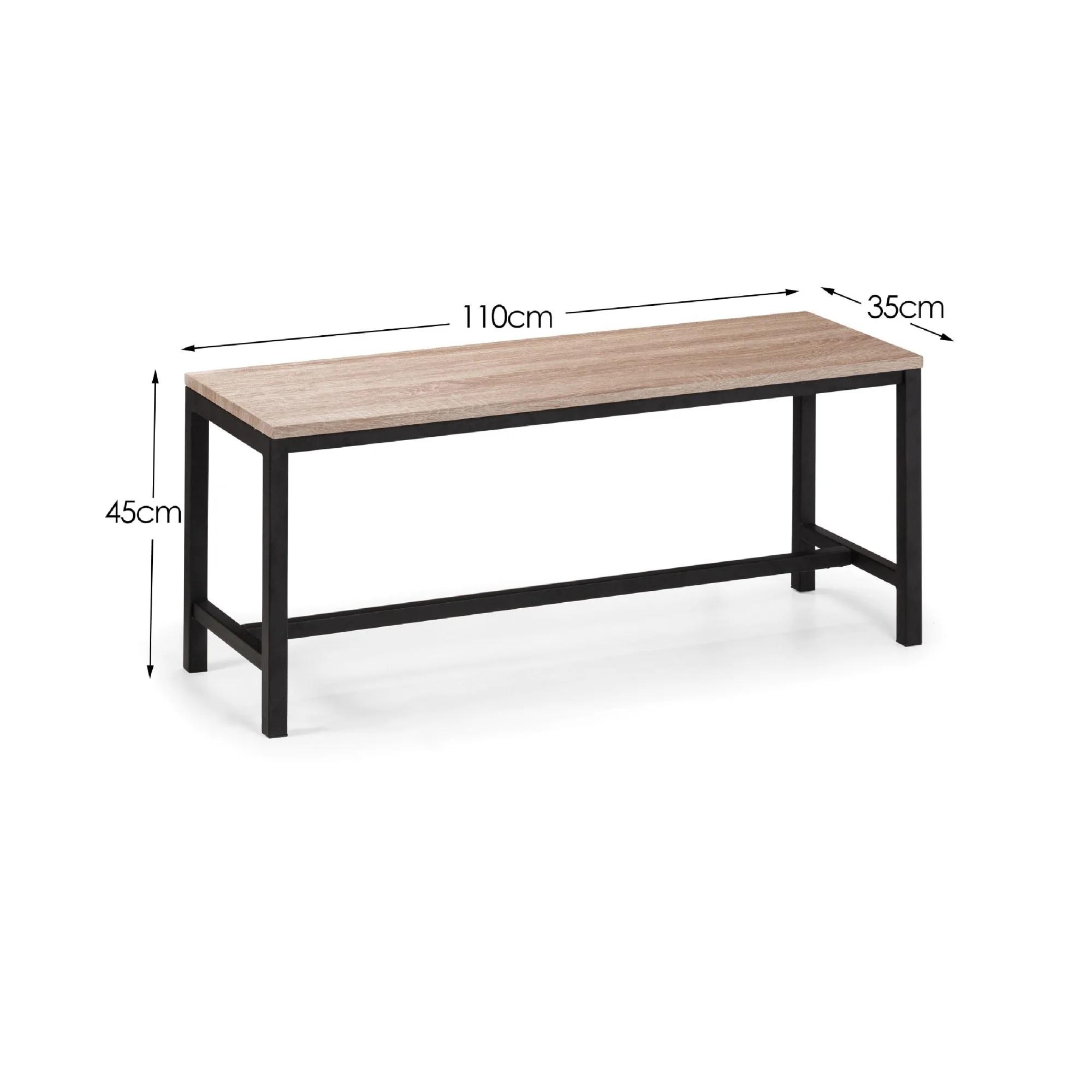 Tribeca Dining Bench - Oak