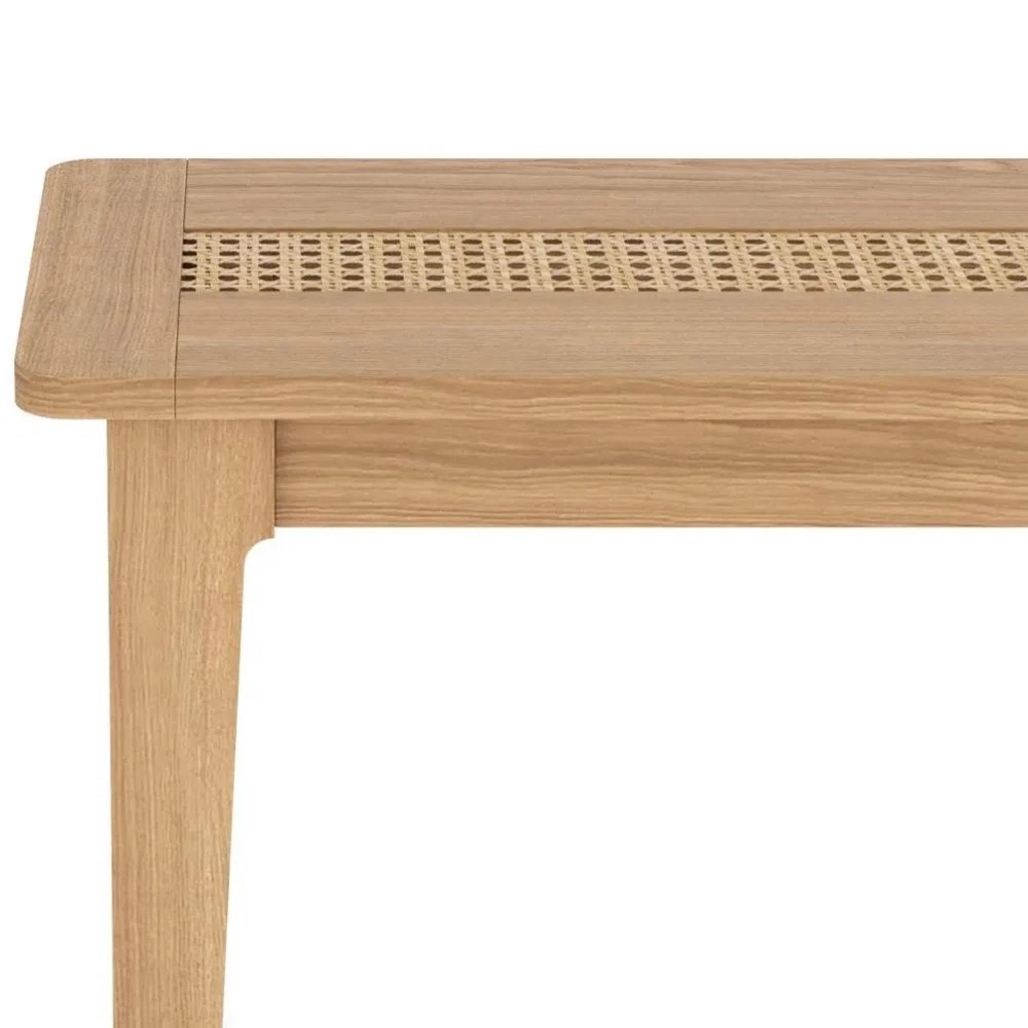 Henley Oak and Rattan Dining Bench