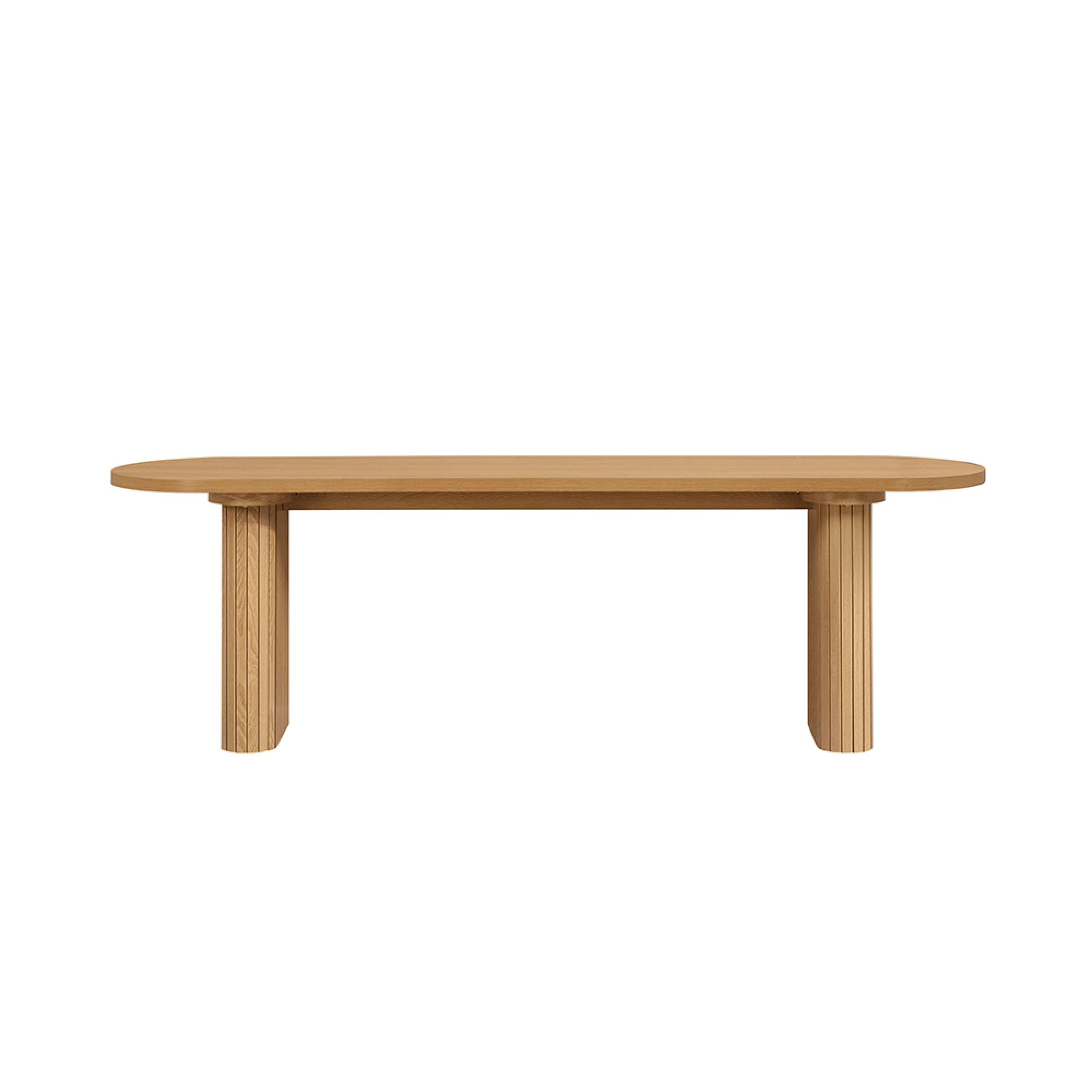 Axel Dining Bench - Oak Fluted