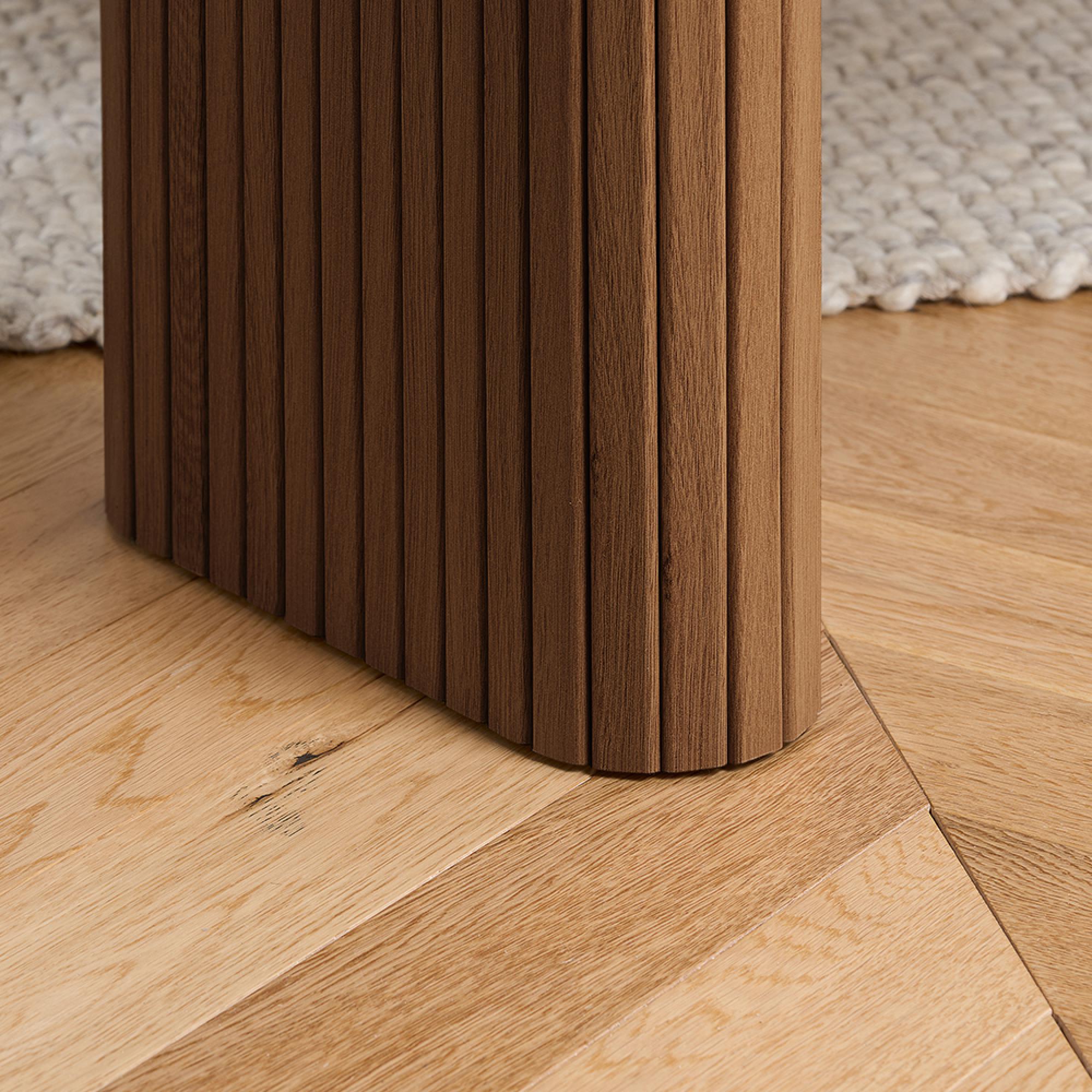 Axel Dining Bench - Walnut Fluted