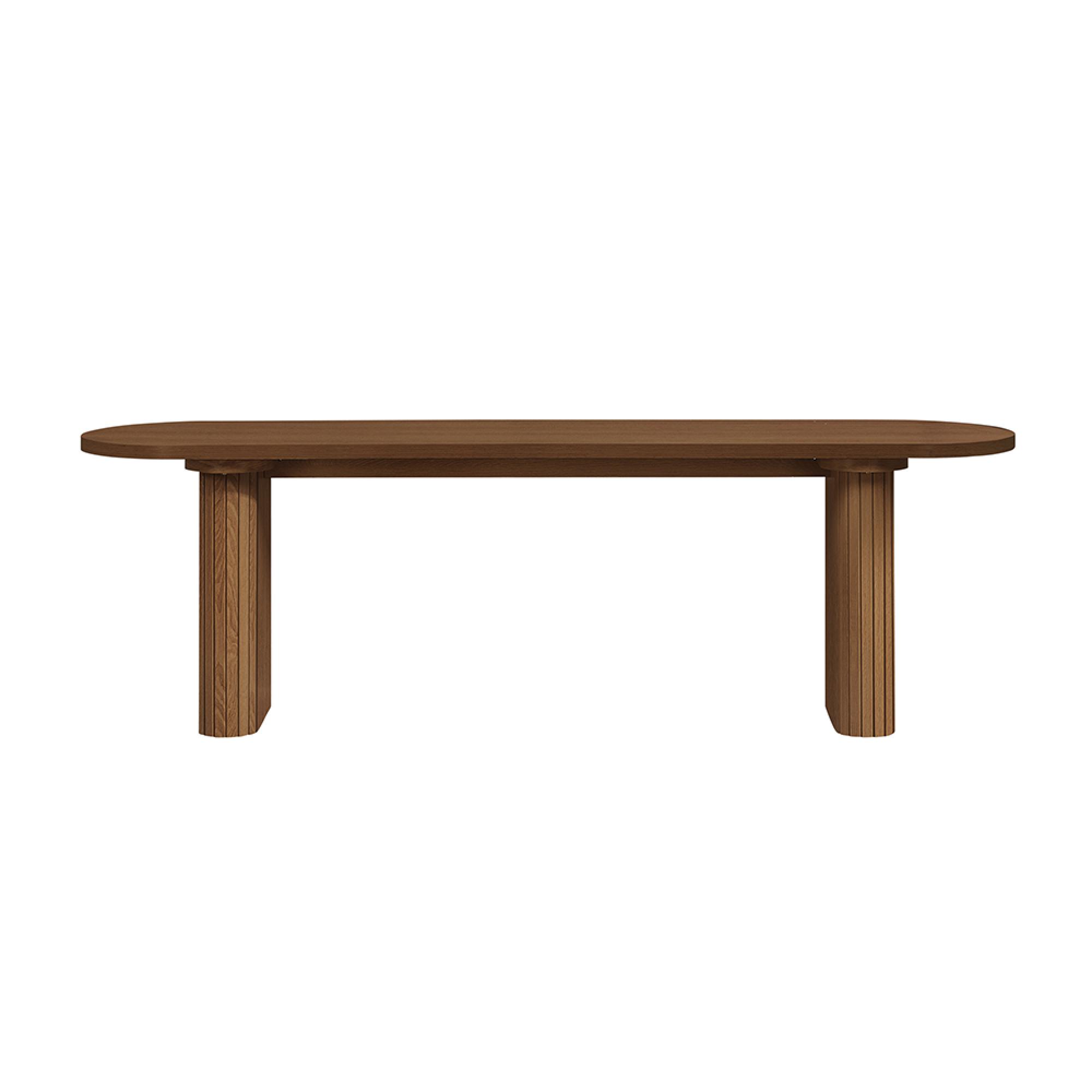 Axel Dining Bench - Walnut Fluted