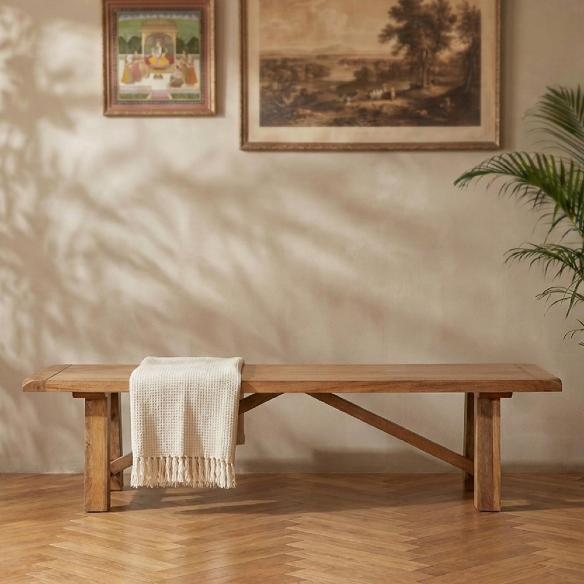 Odisha Bench - 175cm - Solid Mango Wood