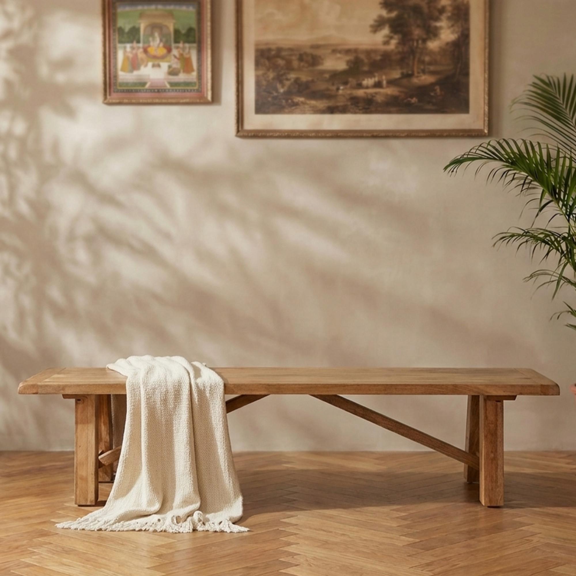 Odisha Bench - 200cm - Solid Mango Wood