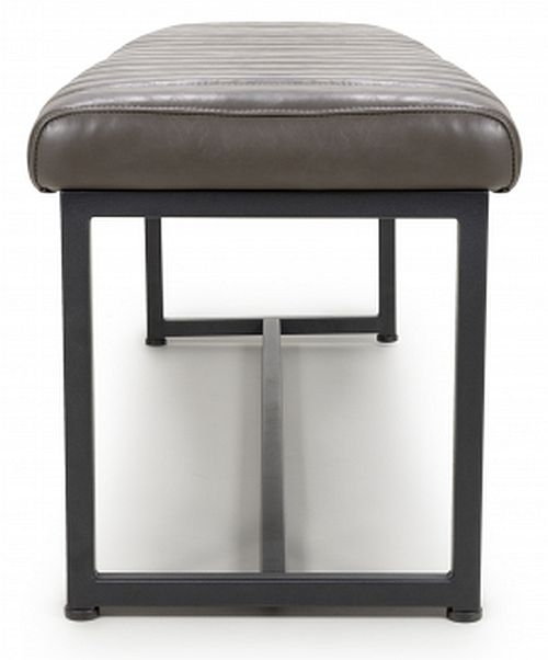 Archer Bench - Grey Leather