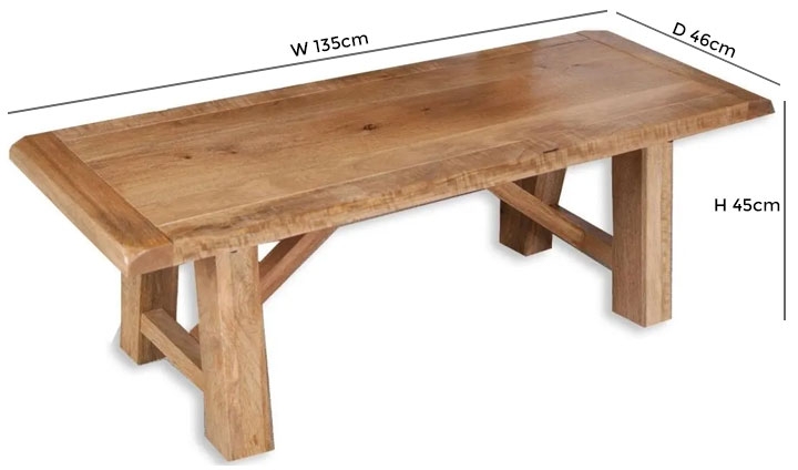 Bombay Solid Mango Wood 135cm Bench