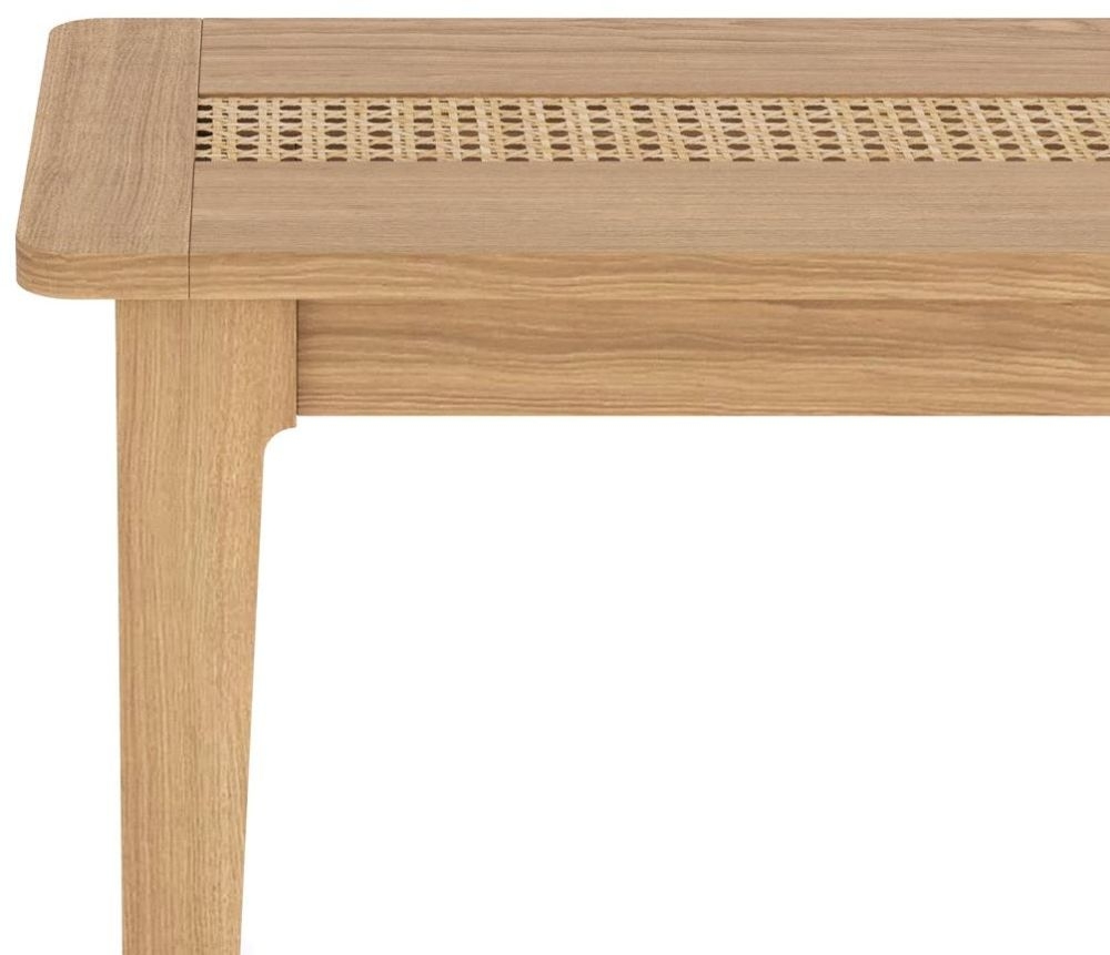 Henley Oak and Rattan Dining Bench