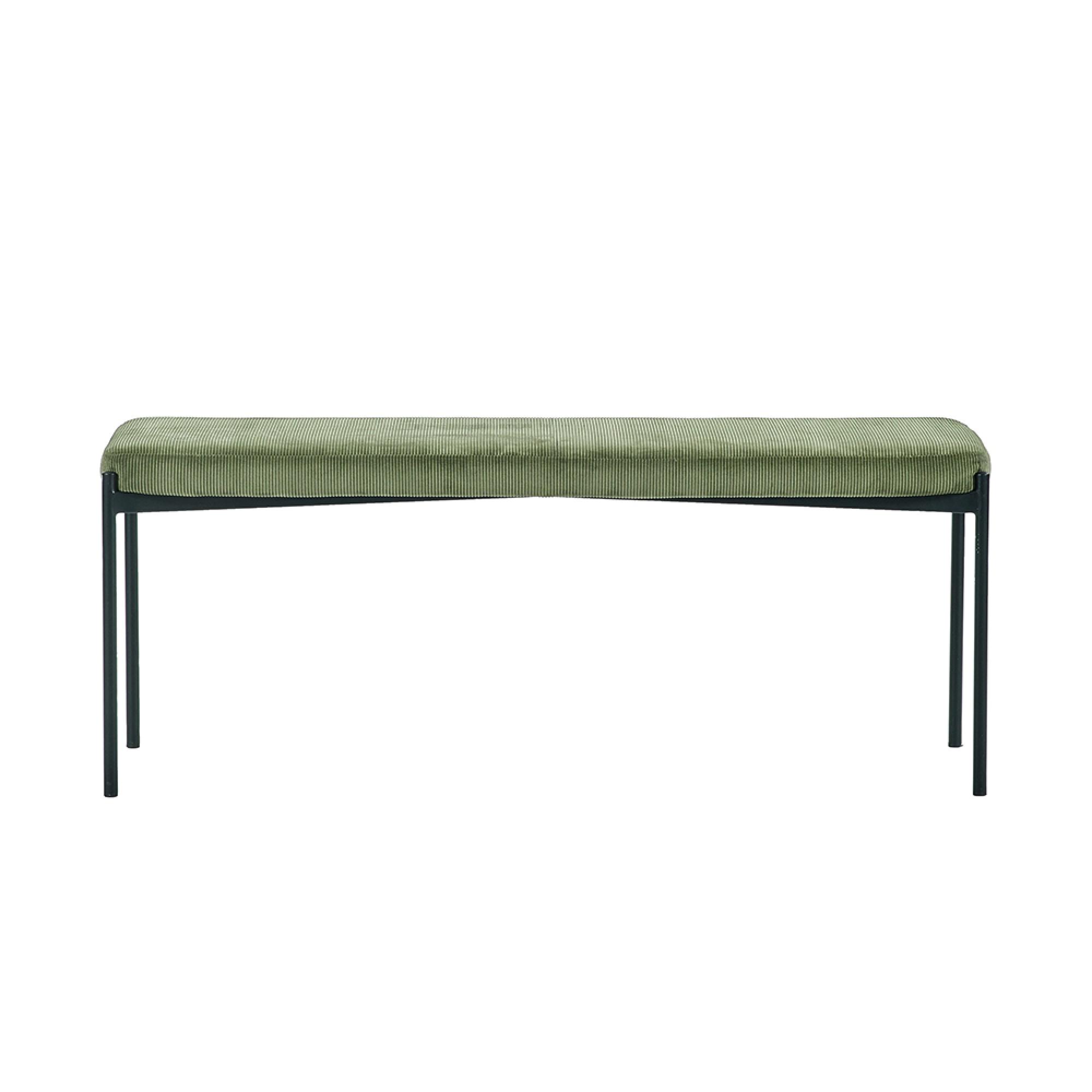 Leonie Green Fabric Dining Bench