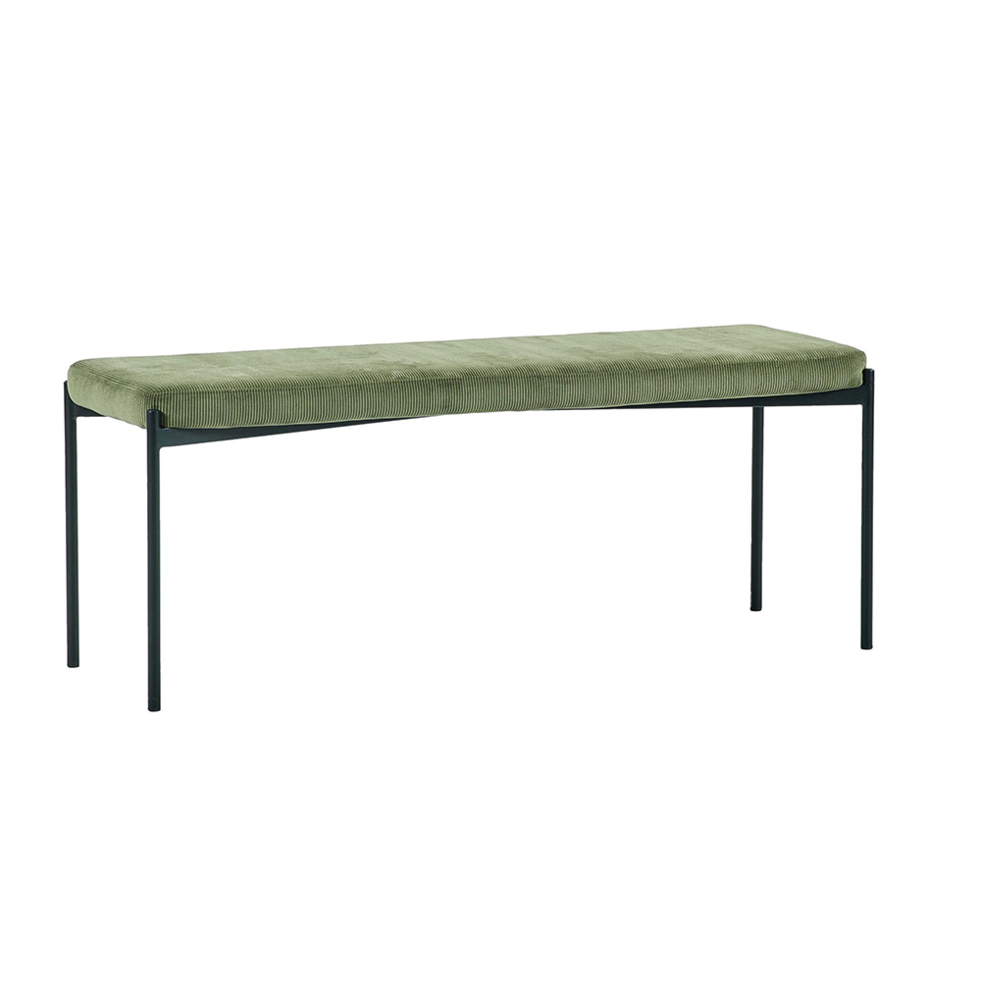 Leonie Green Fabric Dining Bench