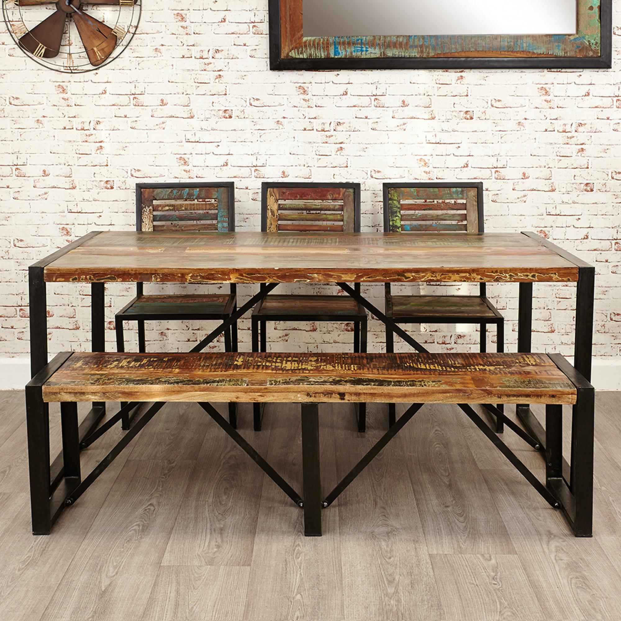 Urban Chic Reclaimed Dining Bench - Large