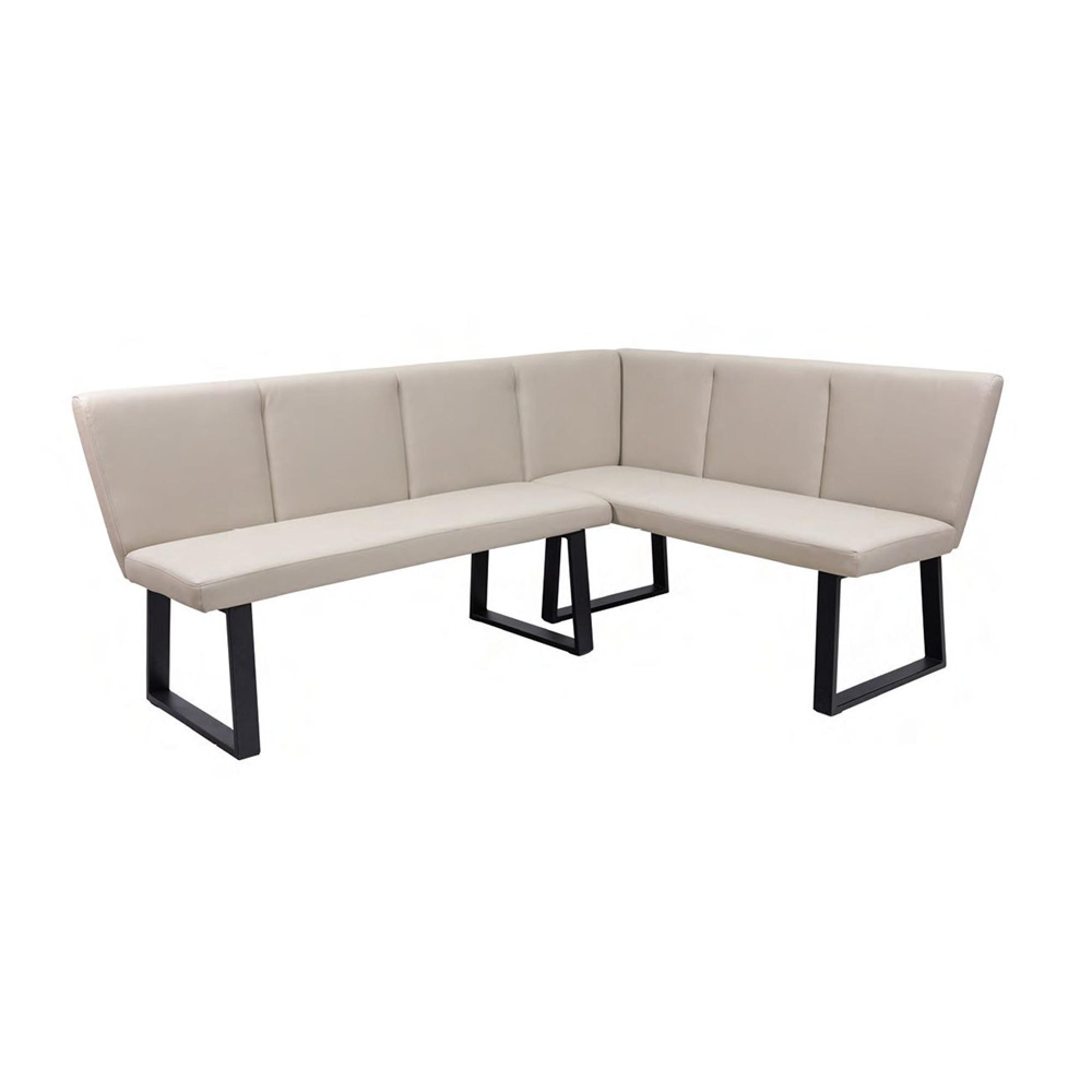 Westin Stone Faux Leather Corner Dining Bench