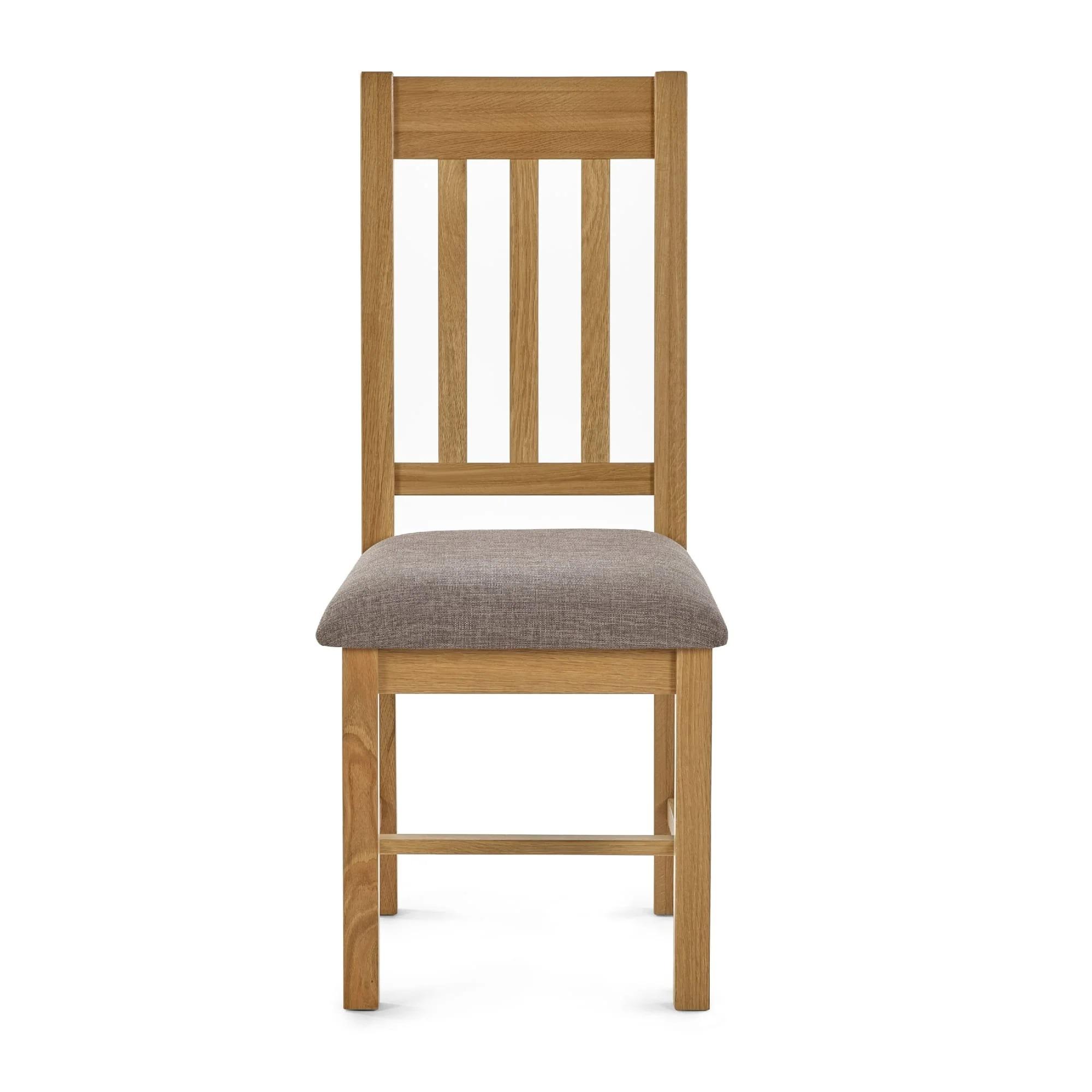 Mallory Slatted Back Dining Chair - Set of 2 - Oak