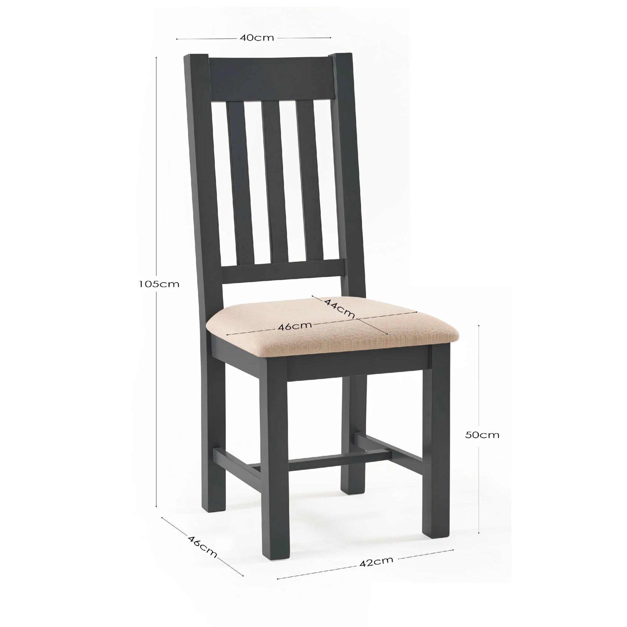 Bordeaux Dining Chair - Set of 2 - Grey