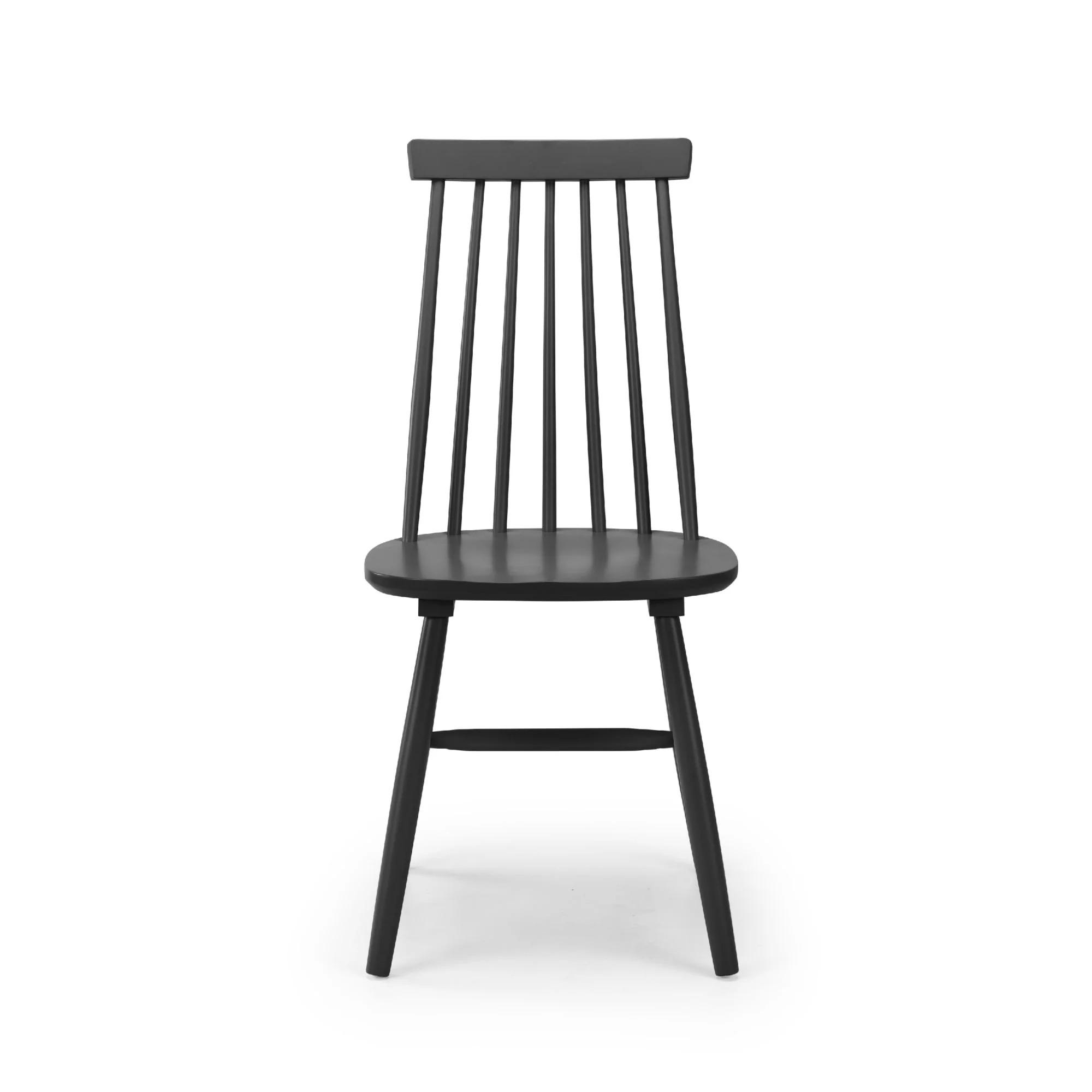 Alassio Dining Chair - Set of 2 - Spindle Back - Black