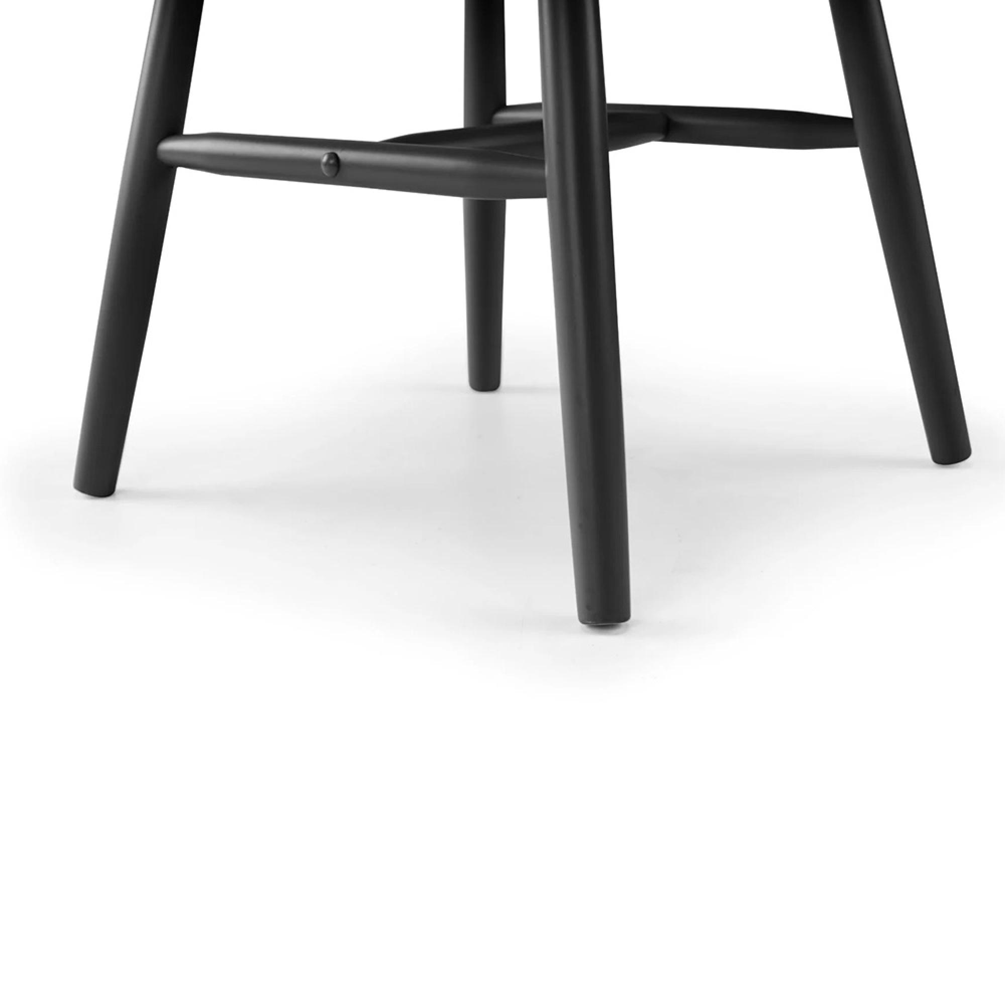 Alassio Dining Chair - Set of 2 - Spindle Back - Black