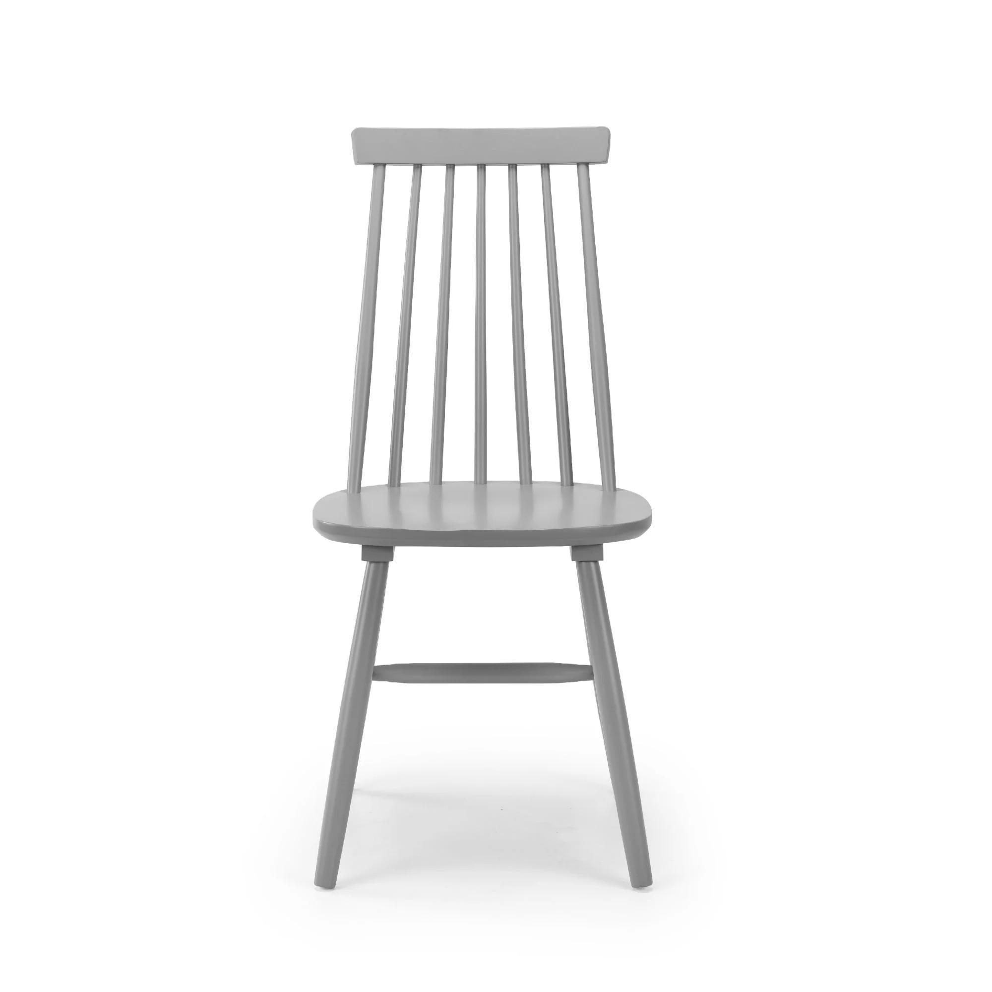 Alassio Dining Chair - Set of 2 - Spindle Back - Grey