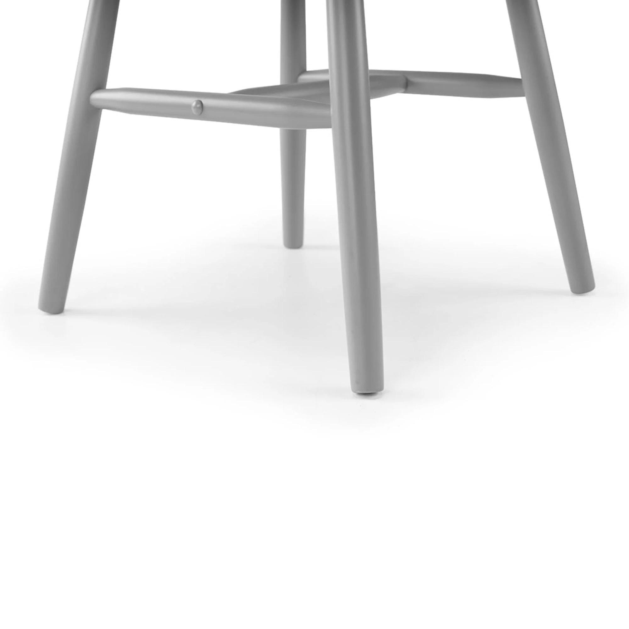 Alassio Dining Chair - Set of 2 - Spindle Back - Grey