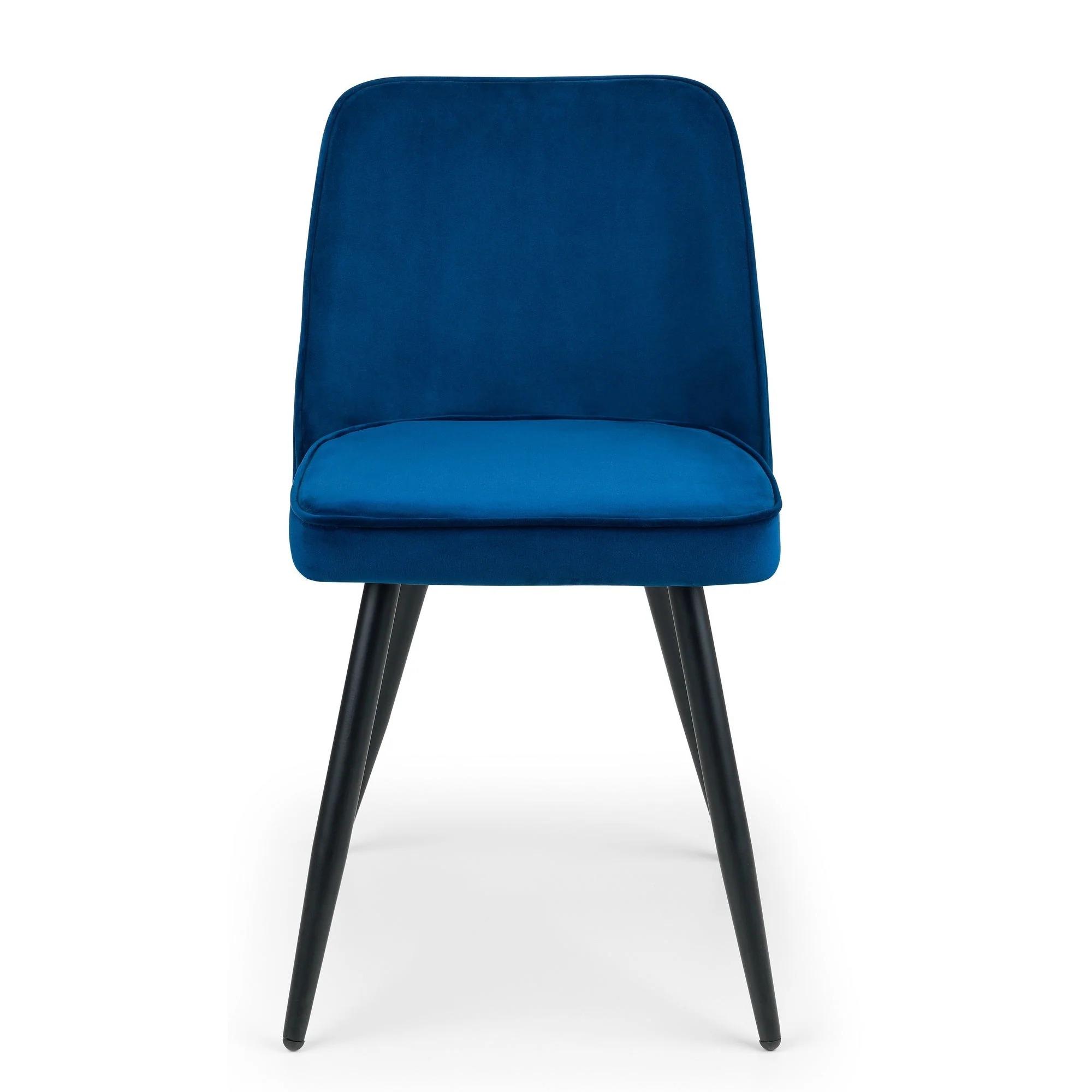 Burgess Dining Chair - Set of 2 - Blue Fabric