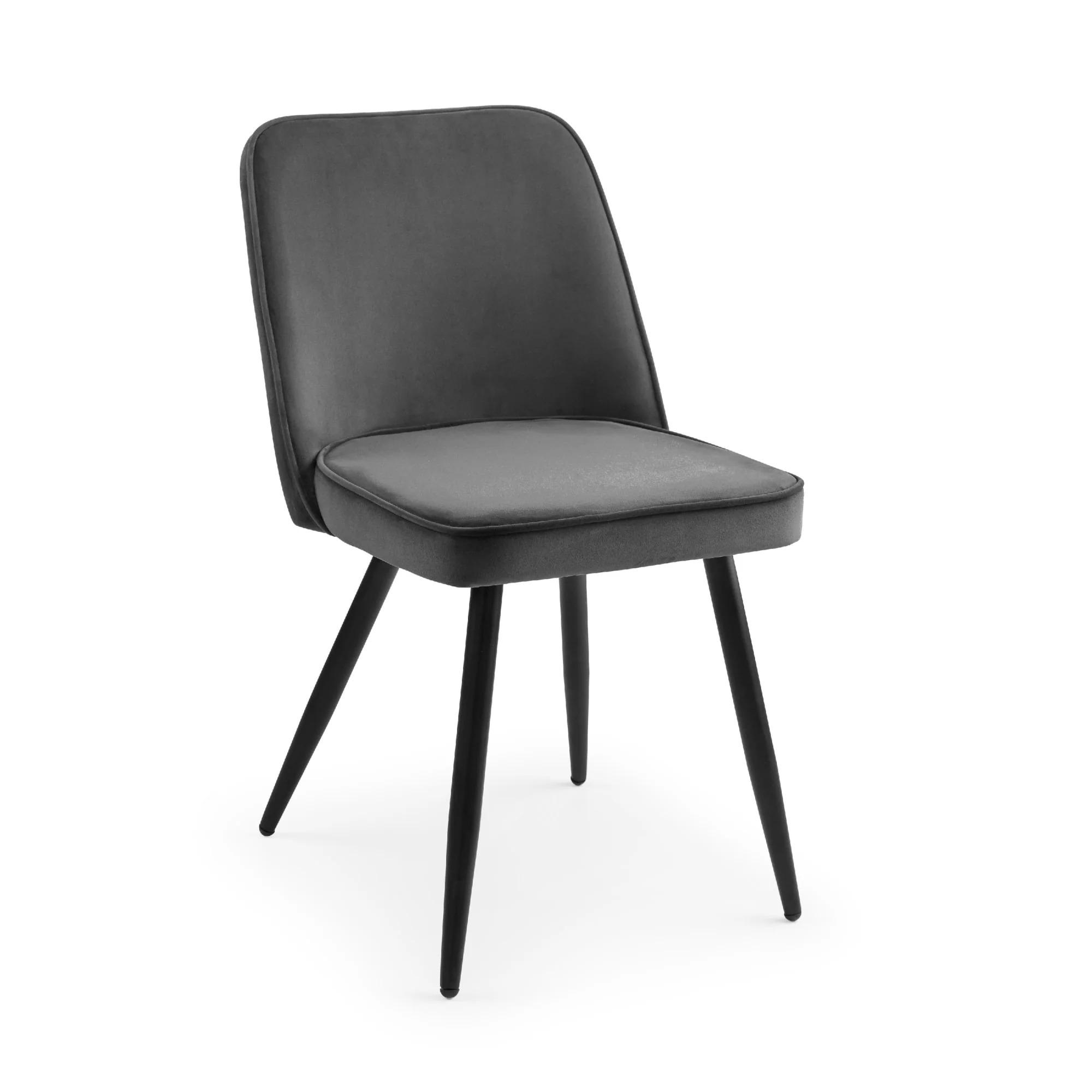 Burgess Dining Chair - Set of 2 - Grey Fabric