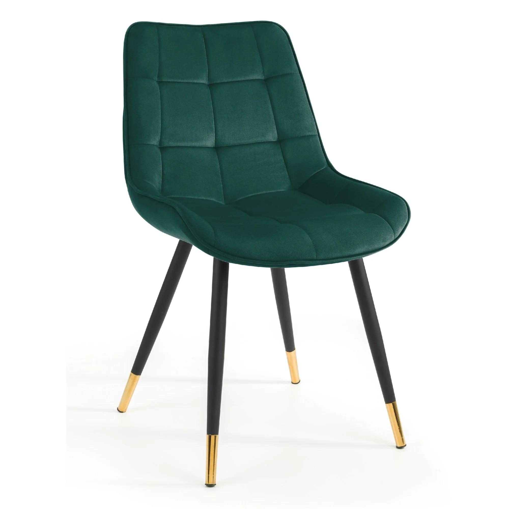 Hadid Dining Chair - Set of 2 - Green Fabric