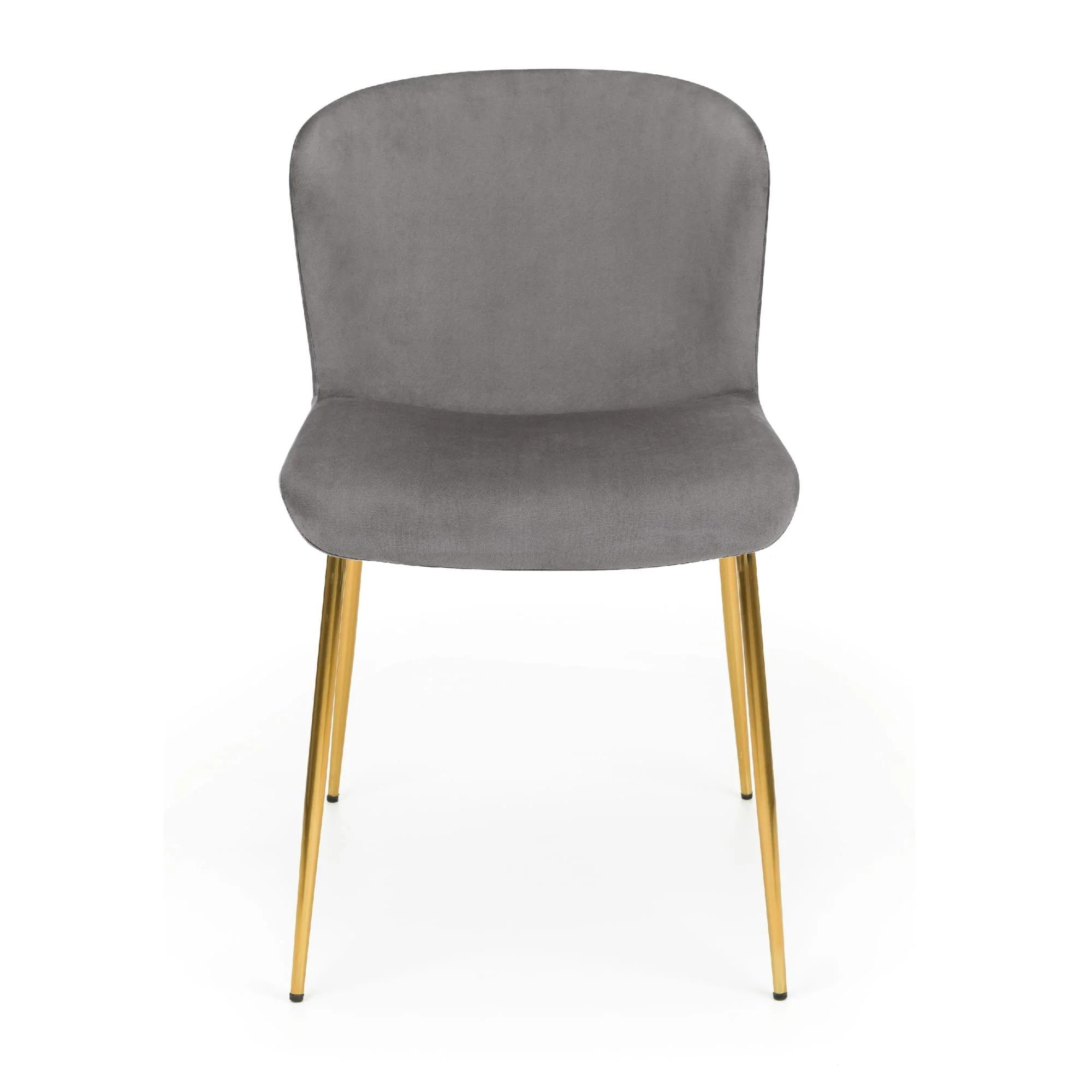 Harper Dining Chair - Set of 2 - Grey Fabric