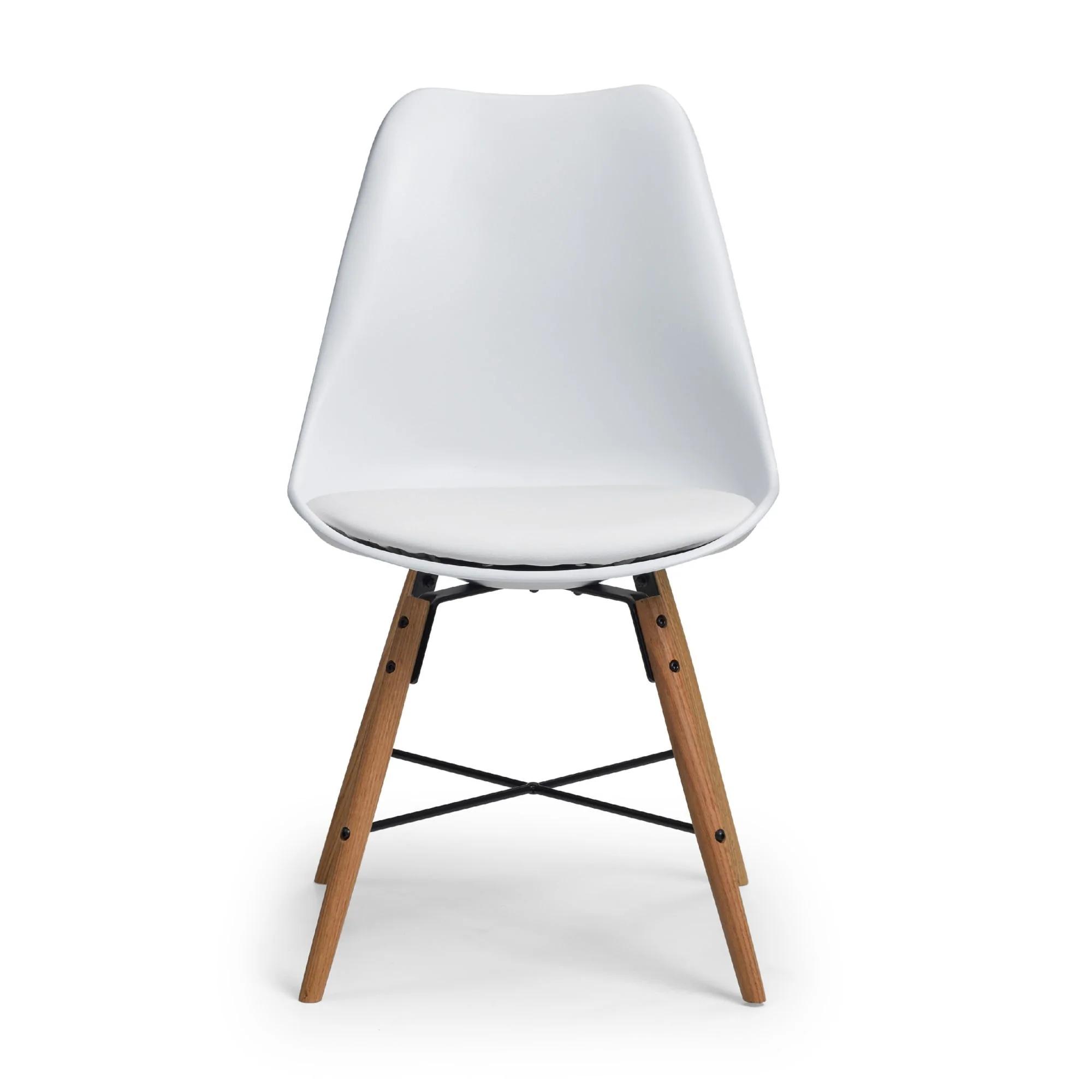 Kari Dining Chair - Set of 2 - White Faux Leather