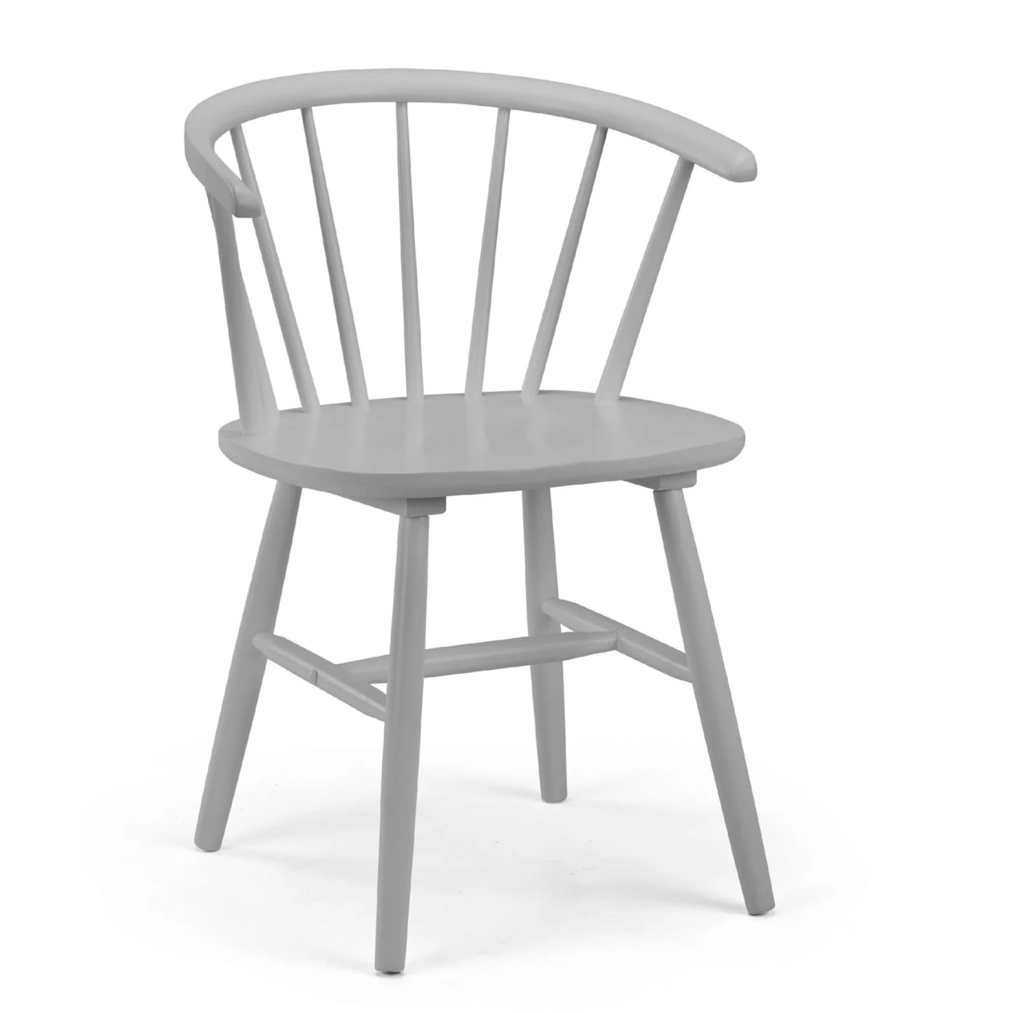 Modena Dining Chair - Set of 2 - Spindle Back - Grey