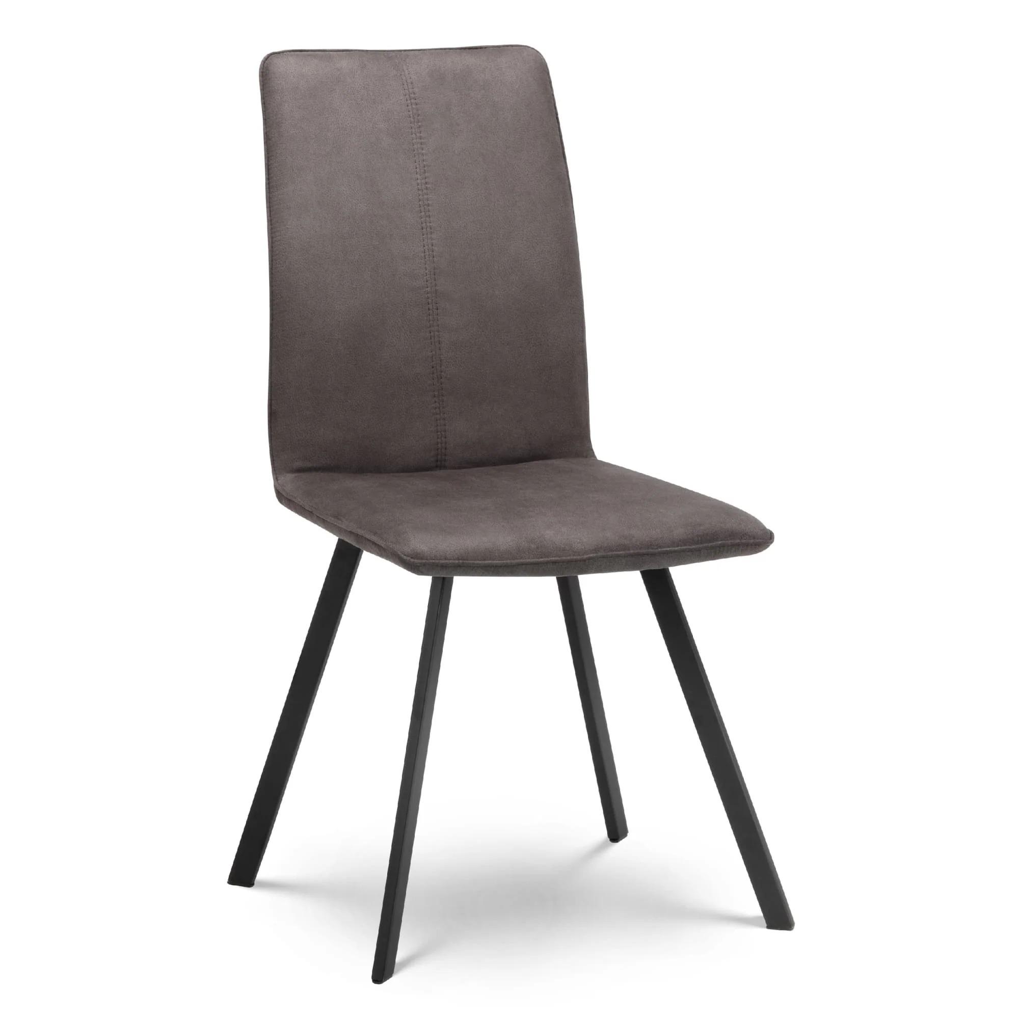 Monroe Dining Chair - Set of 2 - Grey Fabric