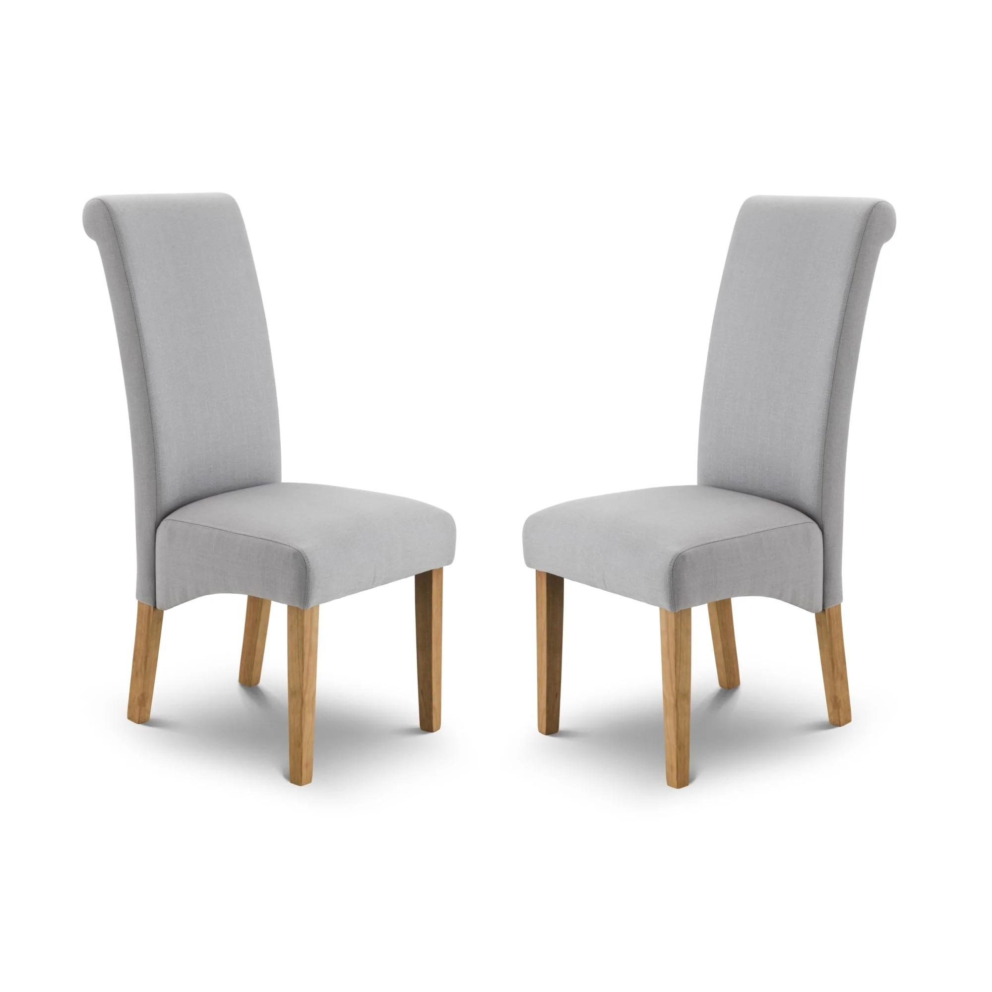 Rio Dining Chair - Set of 2 - Grey Fabric