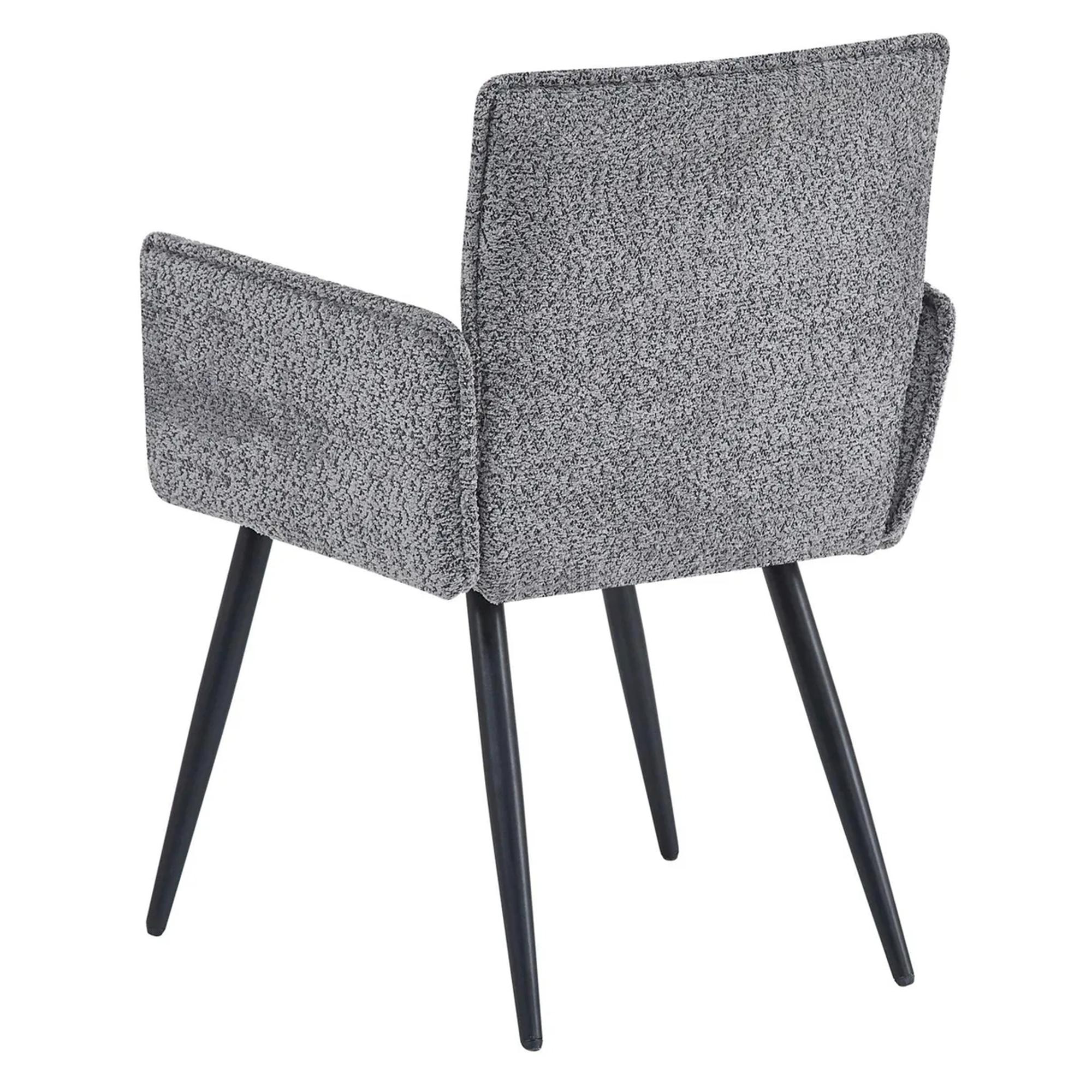 Monza Dining Armchair - Grey Fabric