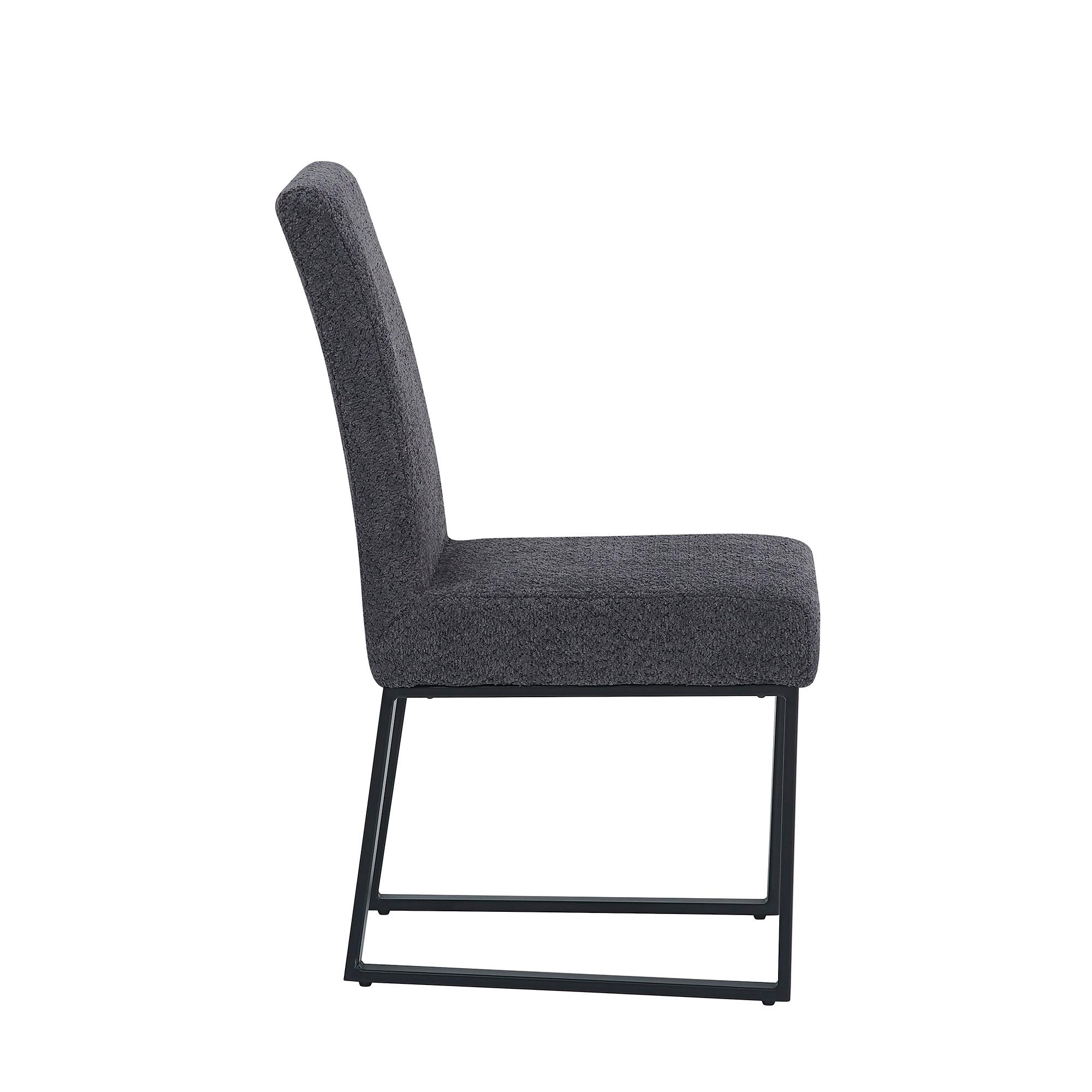 Bronx Dining Chair - Dark Grey Fabric