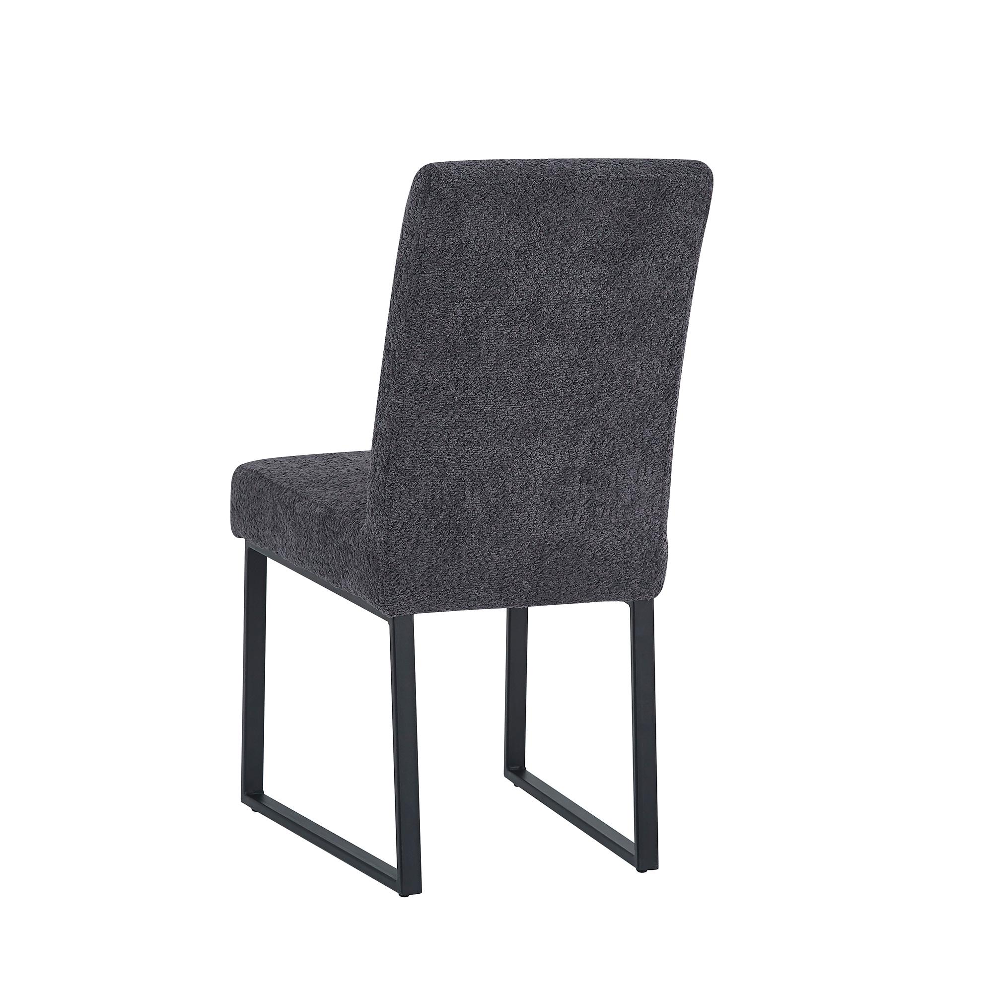 Bronx Dining Chair - Dark Grey Fabric