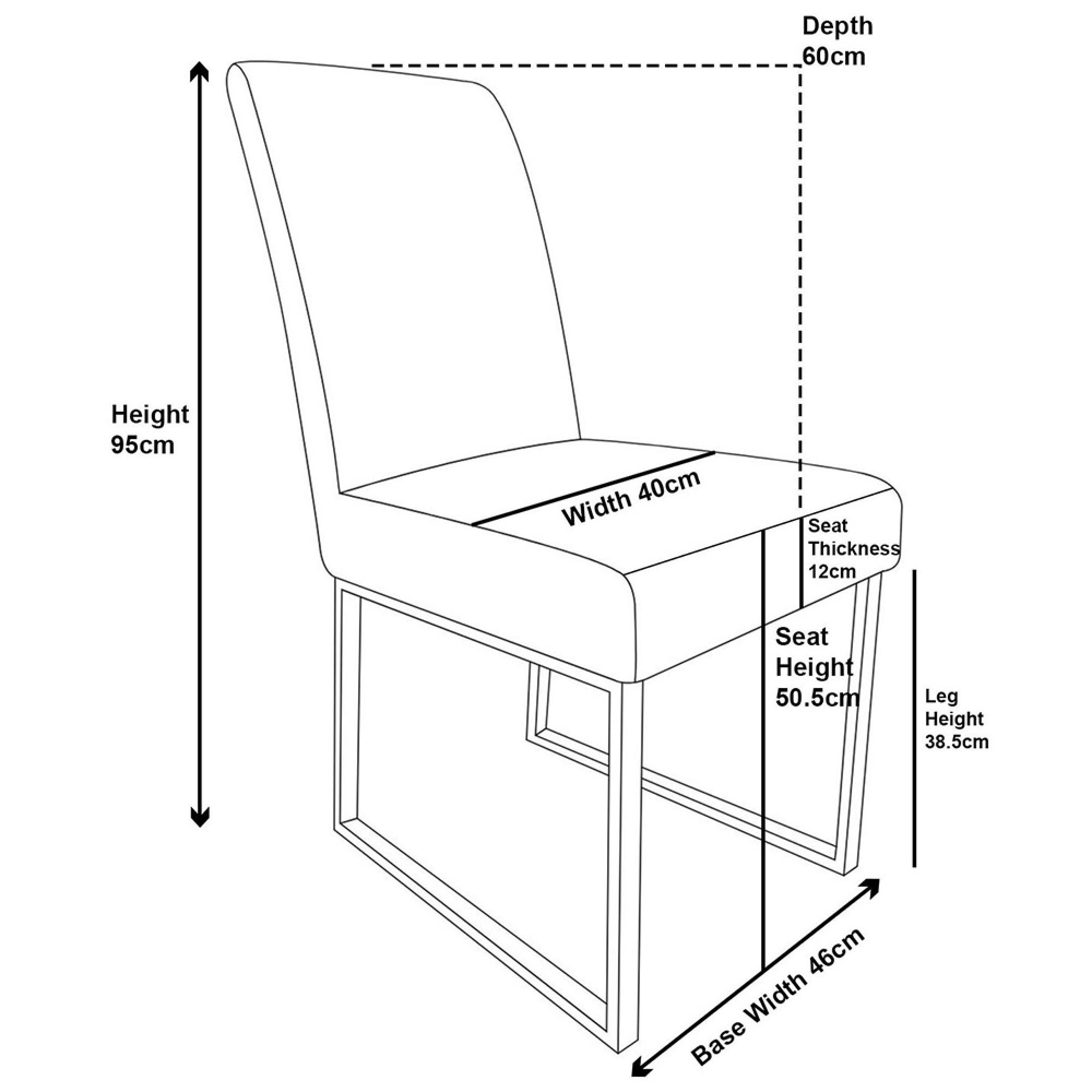Bronx Dining Chair - Dark Grey Fabric