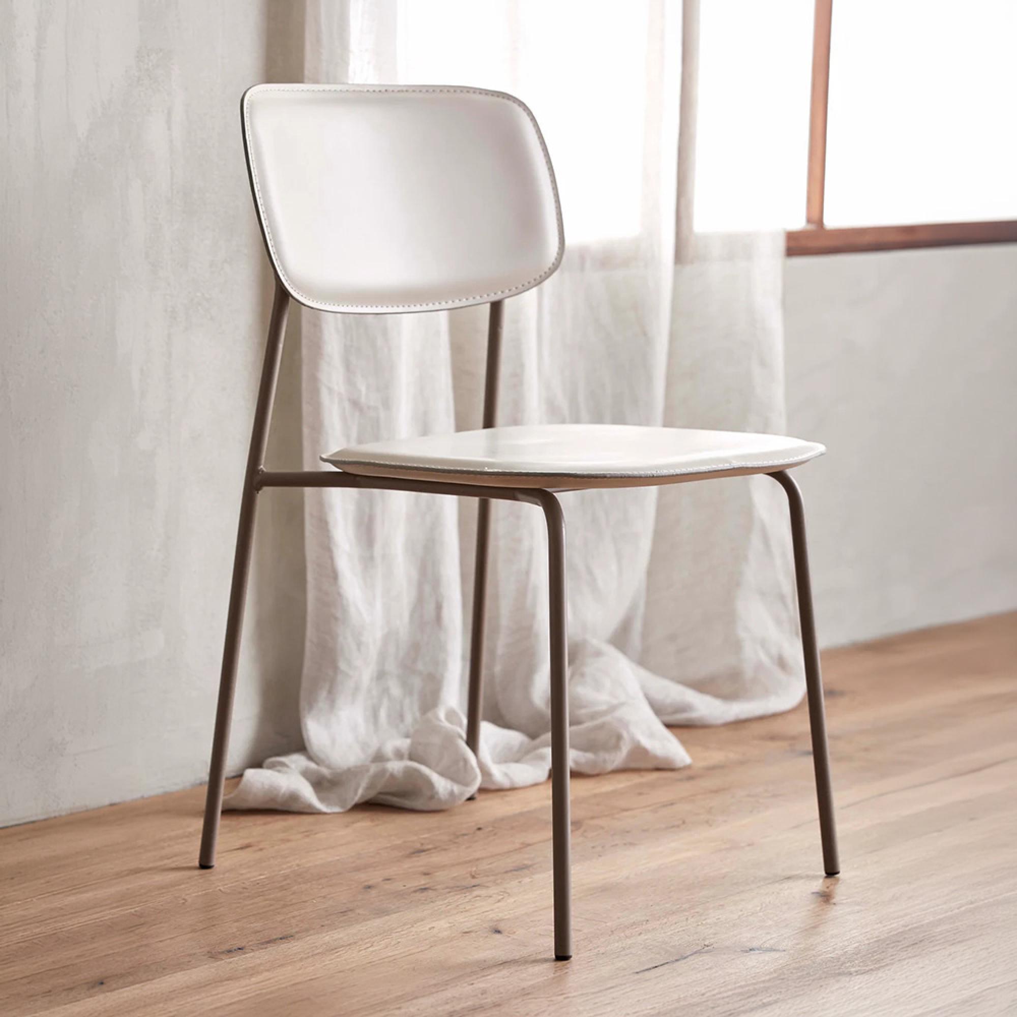 Esa Dining Chair - Faux Leather - Beige