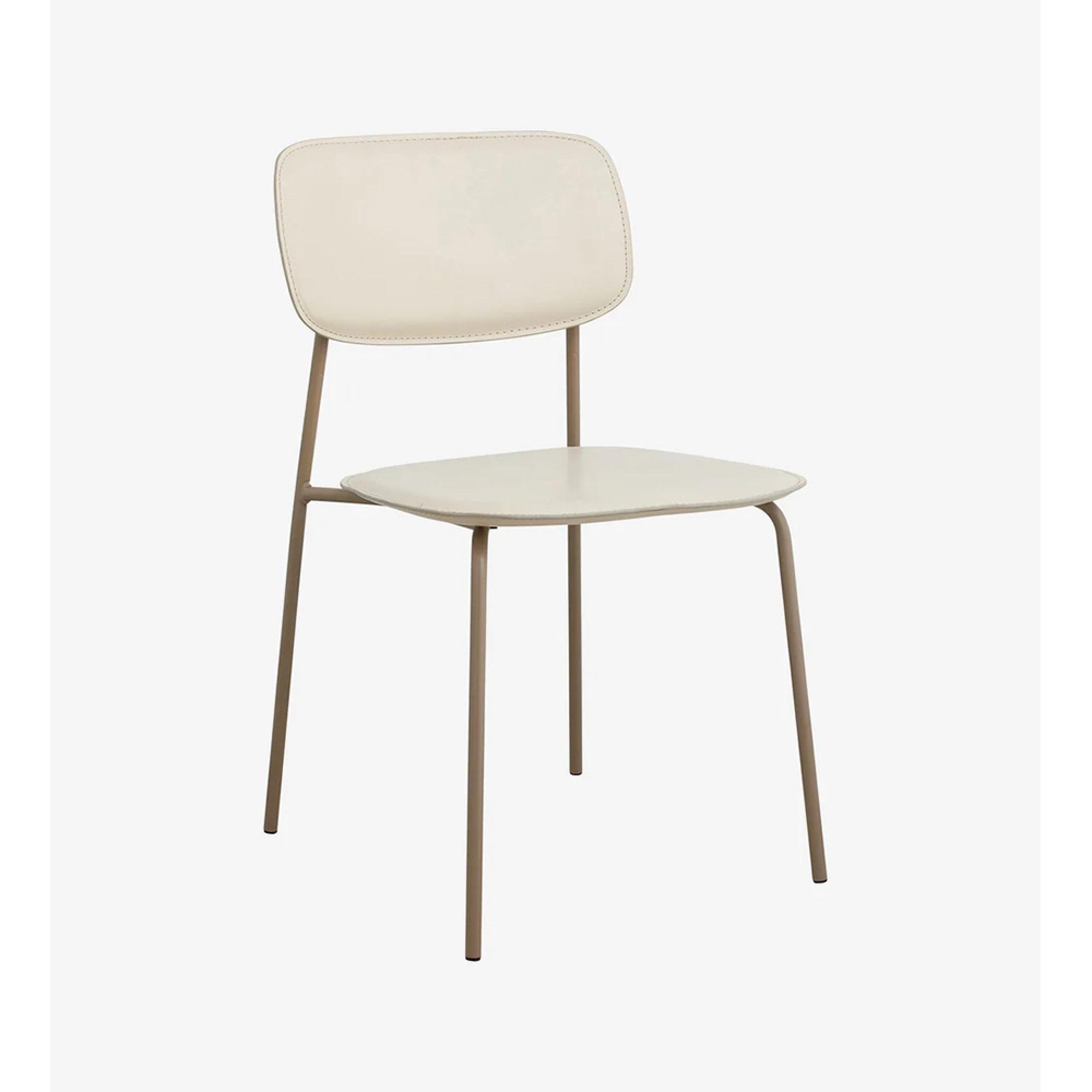 Esa Dining Chair - Faux Leather - Beige