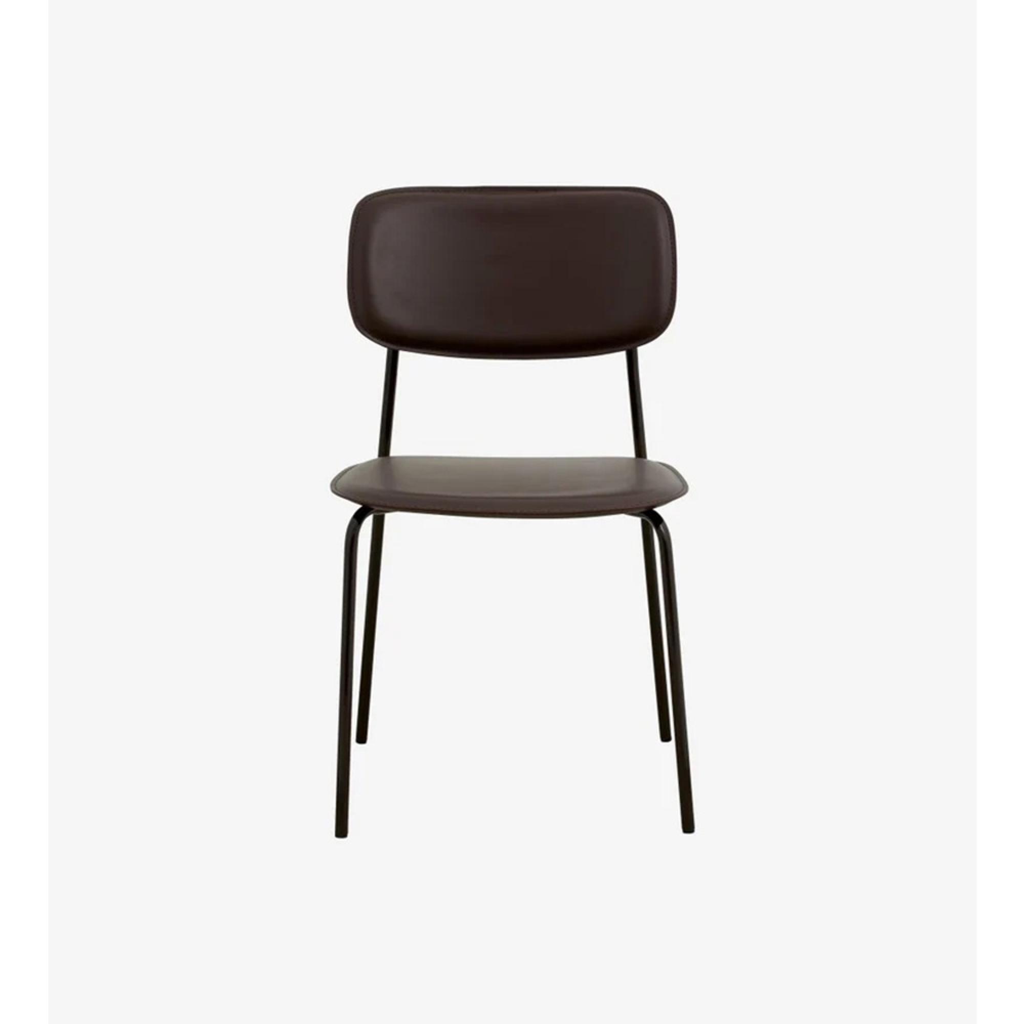 Esa Dining Chair - Faux Leather - Brown