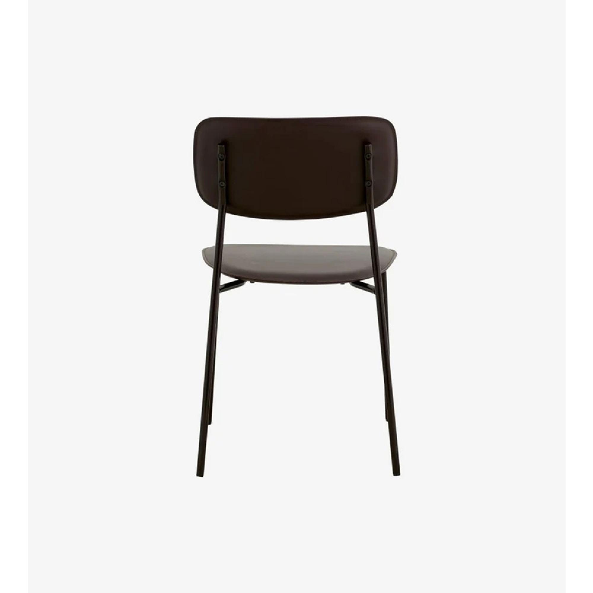 Esa Dining Chair - Faux Leather - Brown