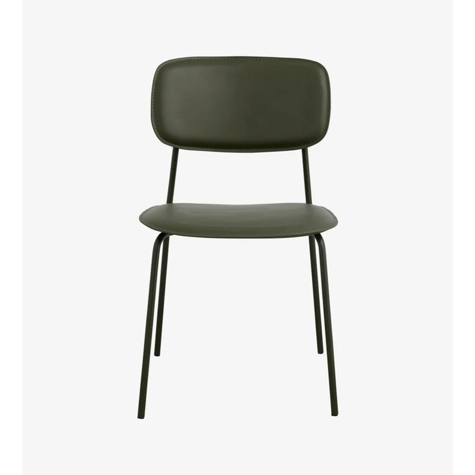 Esa Dining Chair - Faux Leather - Green