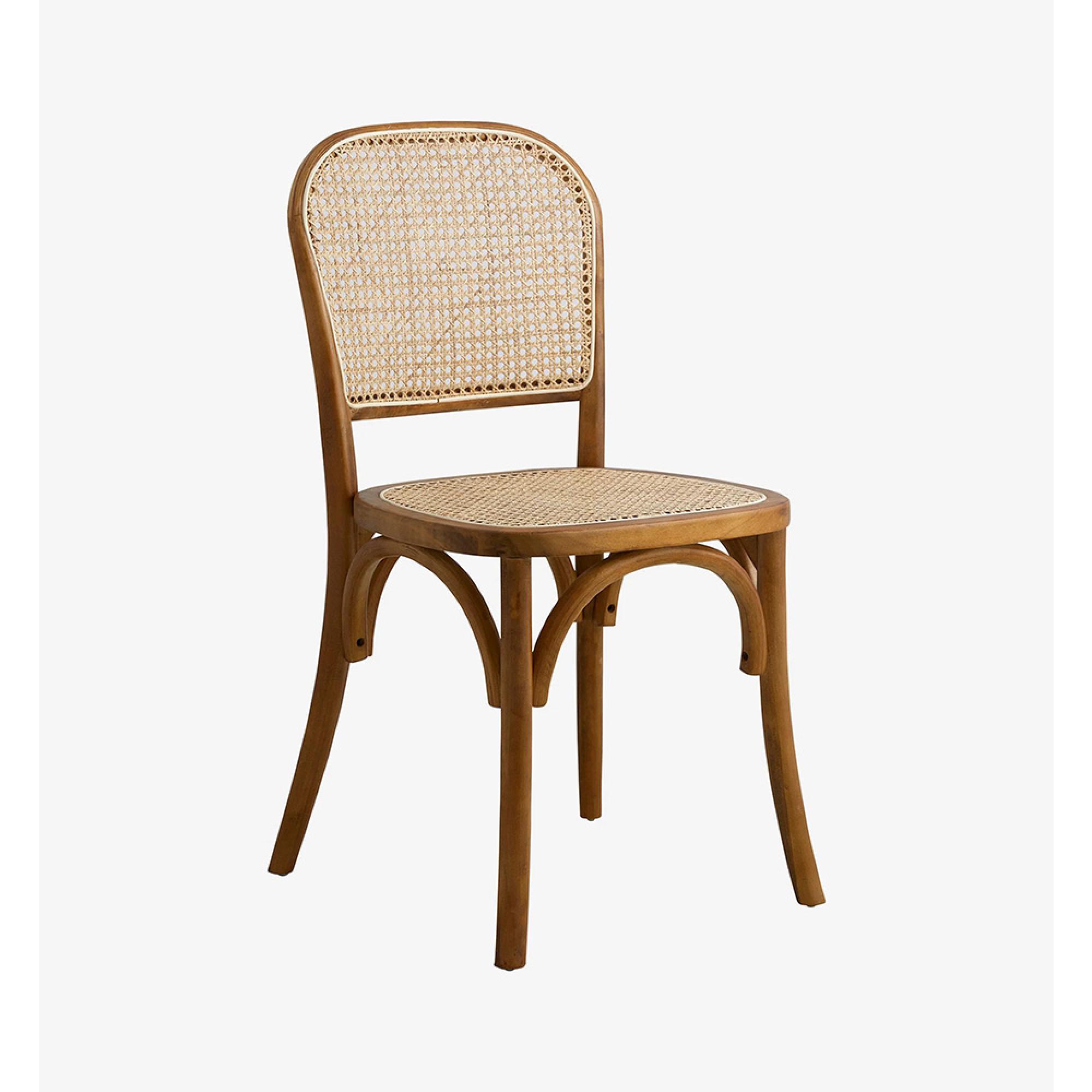 Wicky Dining Chairs - Set of 2 - Rattan - Brown