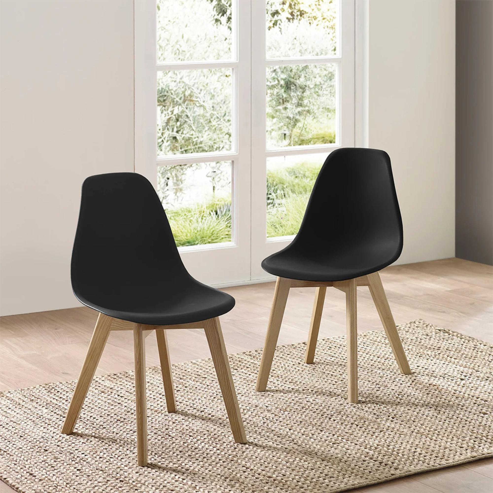 Agatha Dining Chair - Set of 2 - Black