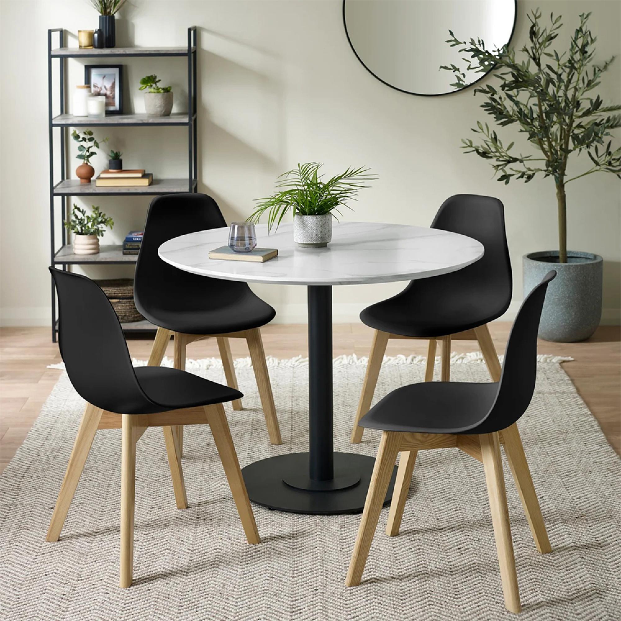 Agatha Dining Chair - Set of 2 - Black