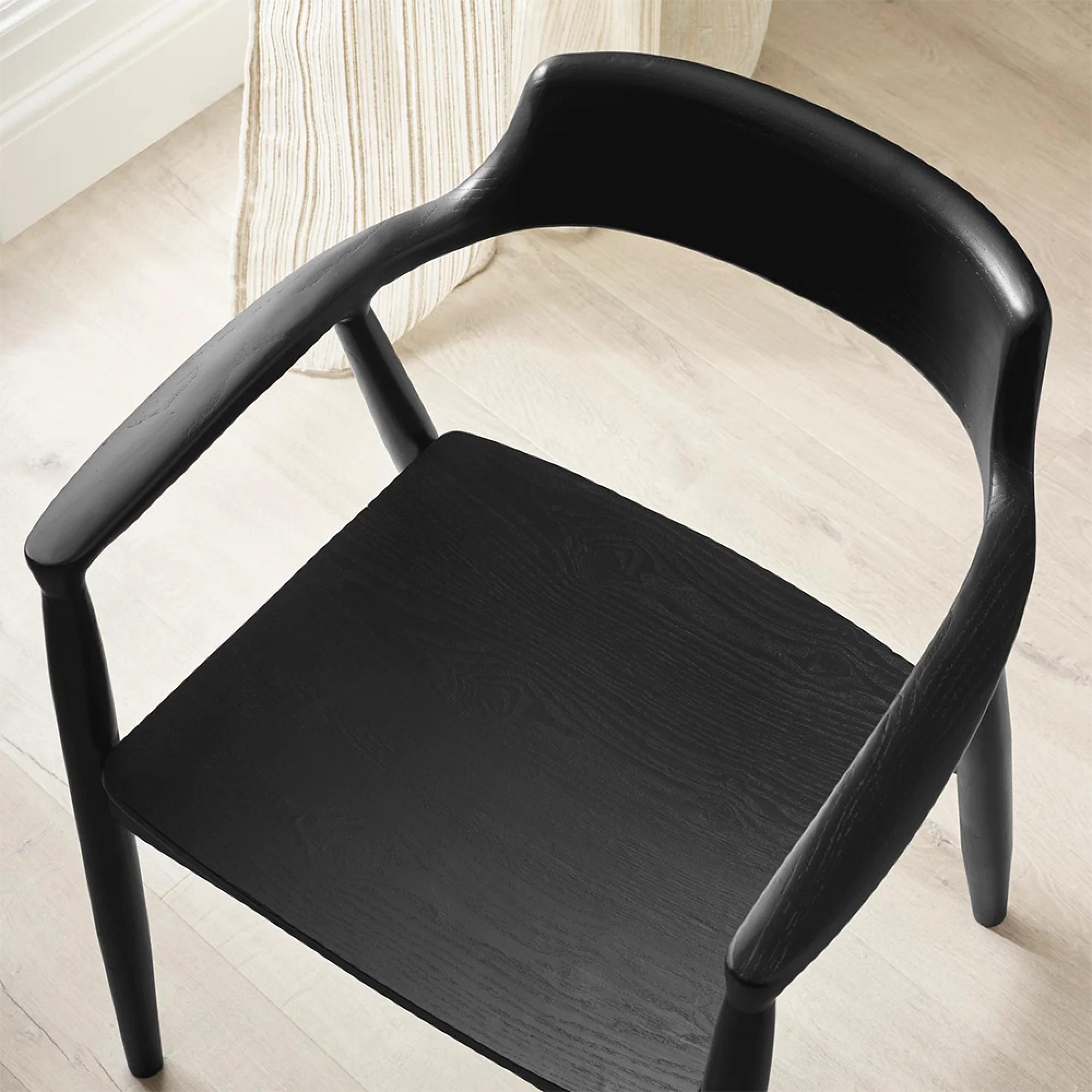 Franklin Dining Armchair - Set of 2 - Black