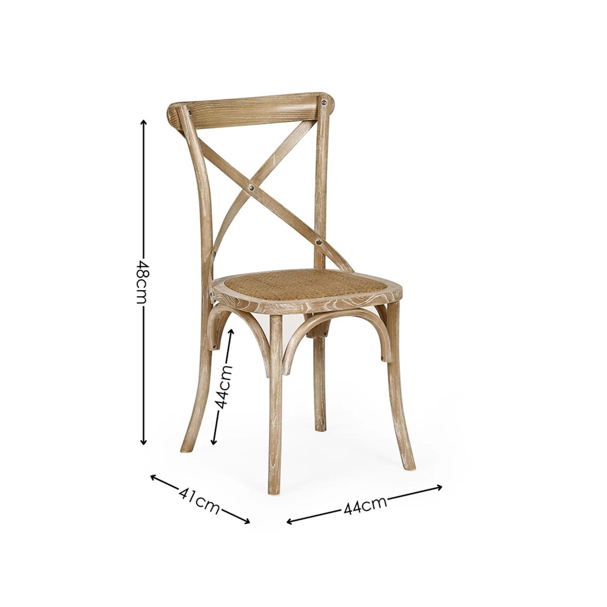 Satie Bistro Chair - Set of 2 - Limed Oak